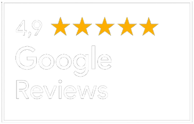 4,9 Sterne Bewertung auf Google
