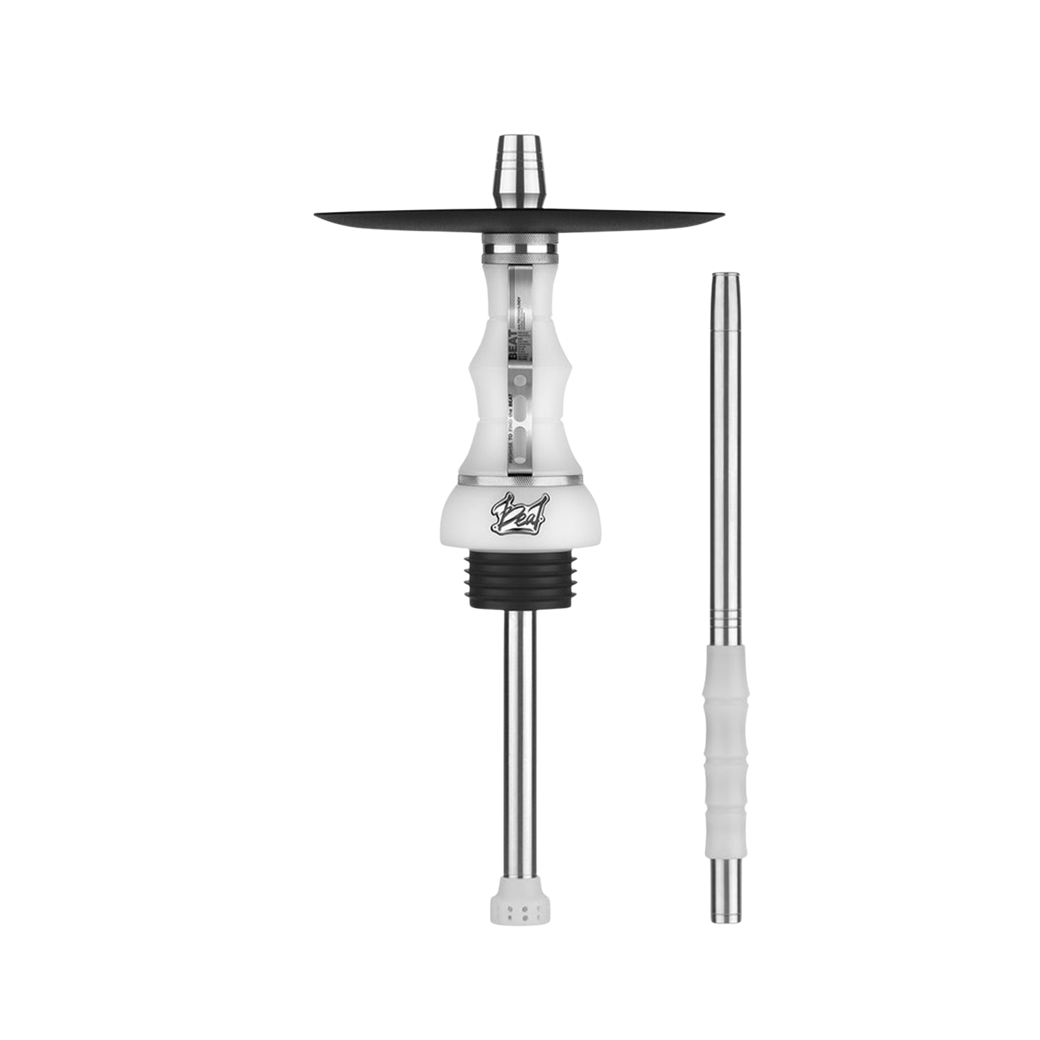ALPHA Hookah BEAT White Silver Clear ALPHA Hookah BEAT White Silver Clear
