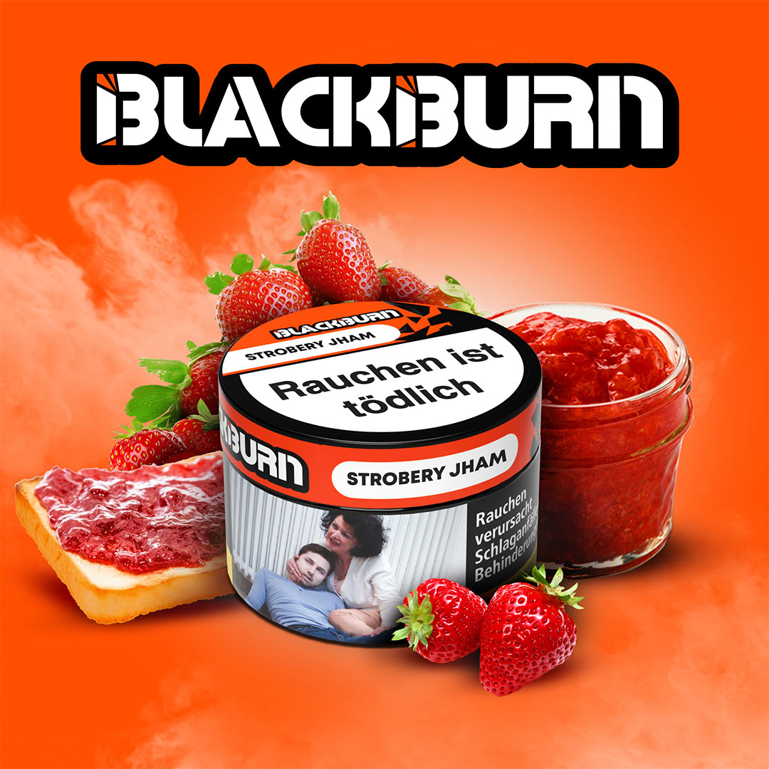 Blackburn Strobery Jham Shisha Tabak 25g Blackburn Strobery Jham Shisha Tabak 25g
