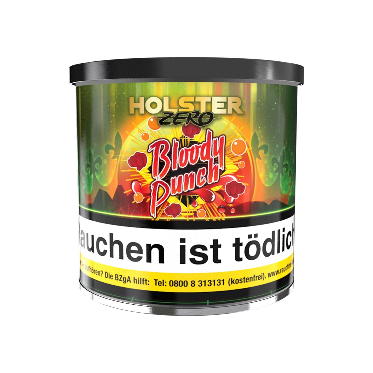 Holster Zero Dry Base mit Aroma - Bloody Punch - 75 g Holster Zero Bloody Punch Pfeifentabak 75g
