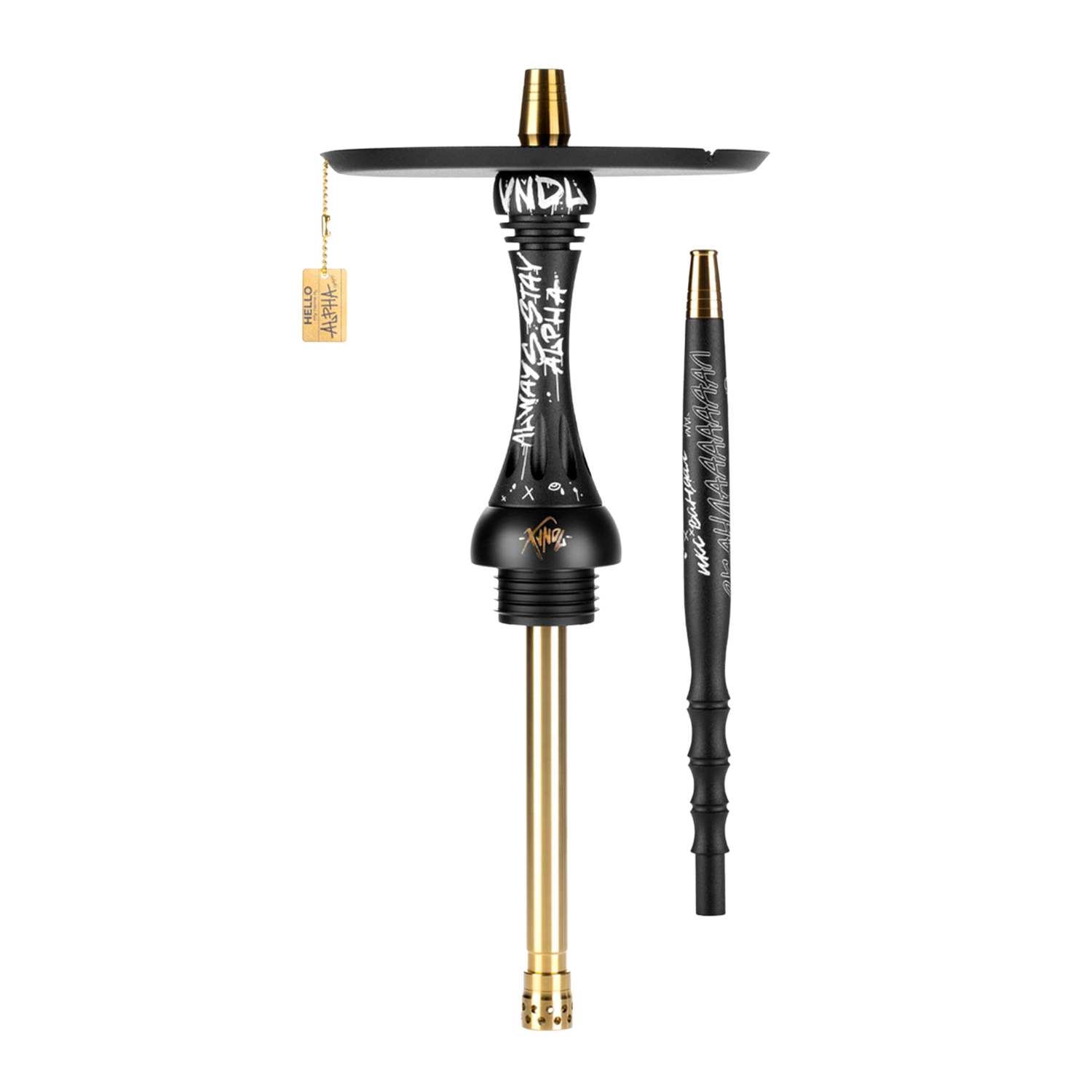 Alpha Hookah Model Х VNDL Jet Black Alpha Hookah Model Х VNDL Jet Black