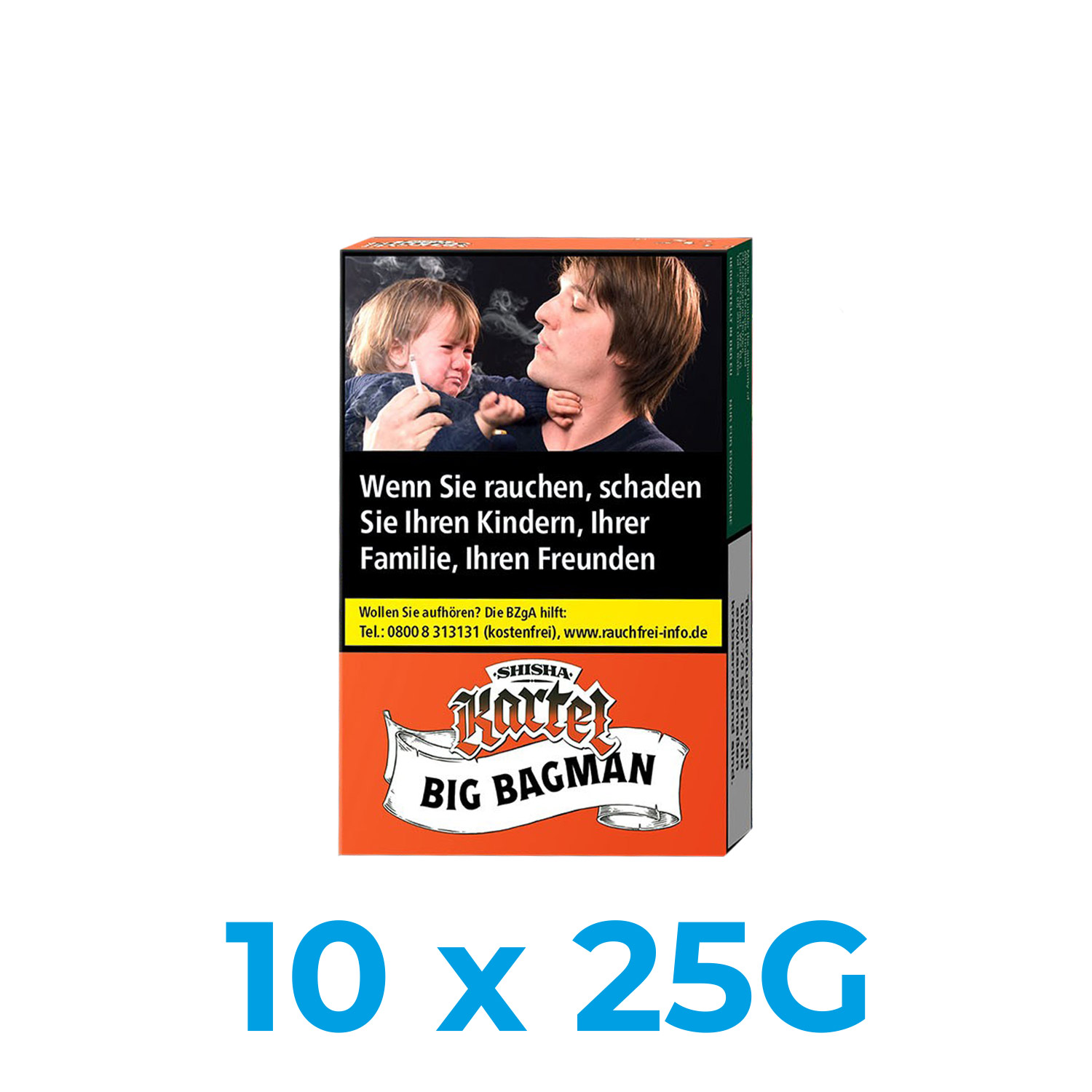 Shisha Kartel Big Bagman 250g Shisha Tabak (10x25g) Shisha Kartel Big Bagman 250g Shisha Tabak (10x25g)