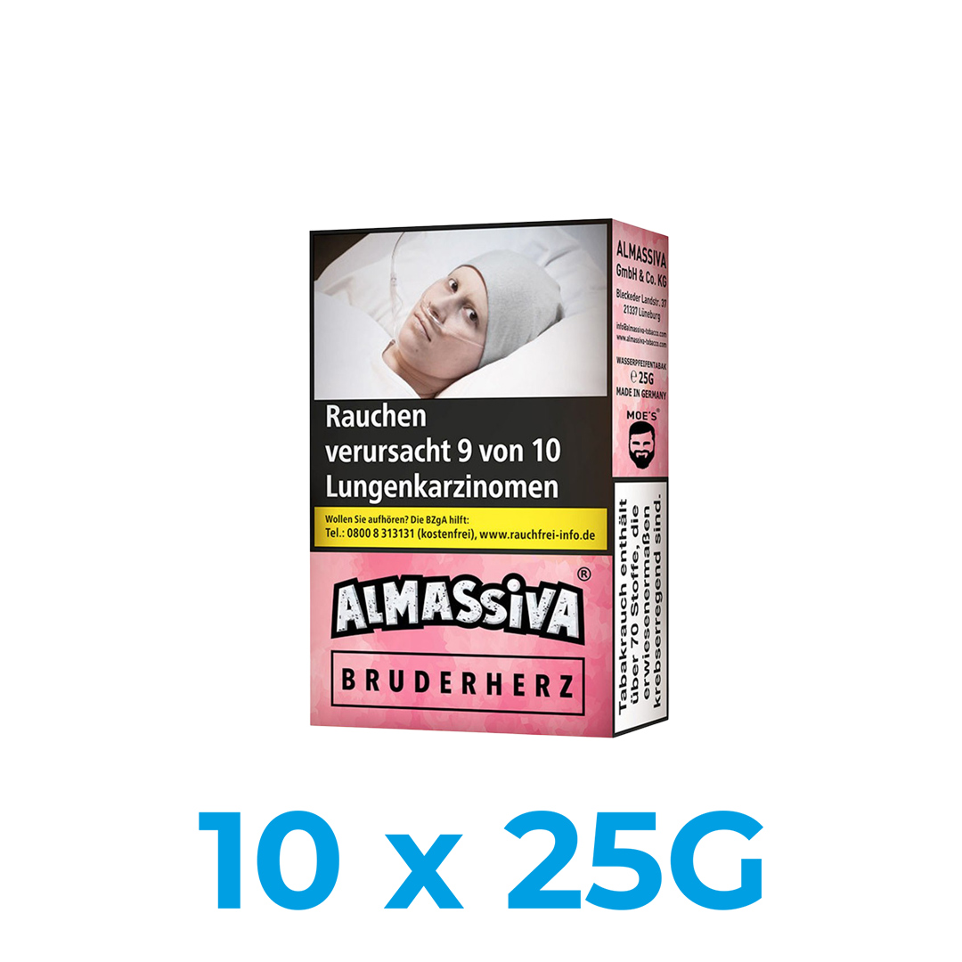 Al Massiva Bruderherz 250g Shisha Tabak (10x25g) Al Massiva Bruderherz 250g Shisha Tabak (10x25g)