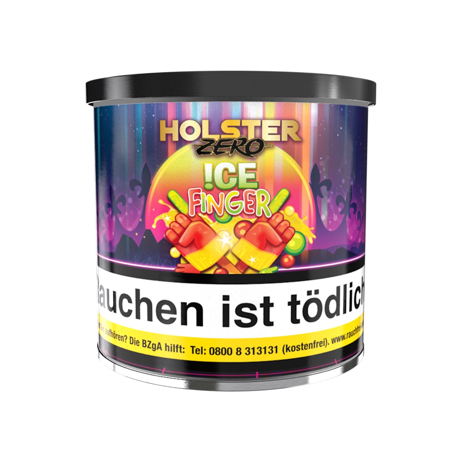 Holster Zero Dry Base mit Aroma - Ice Finger - 75 g Holster Zero Ice Finger Pfeifentabak 75g