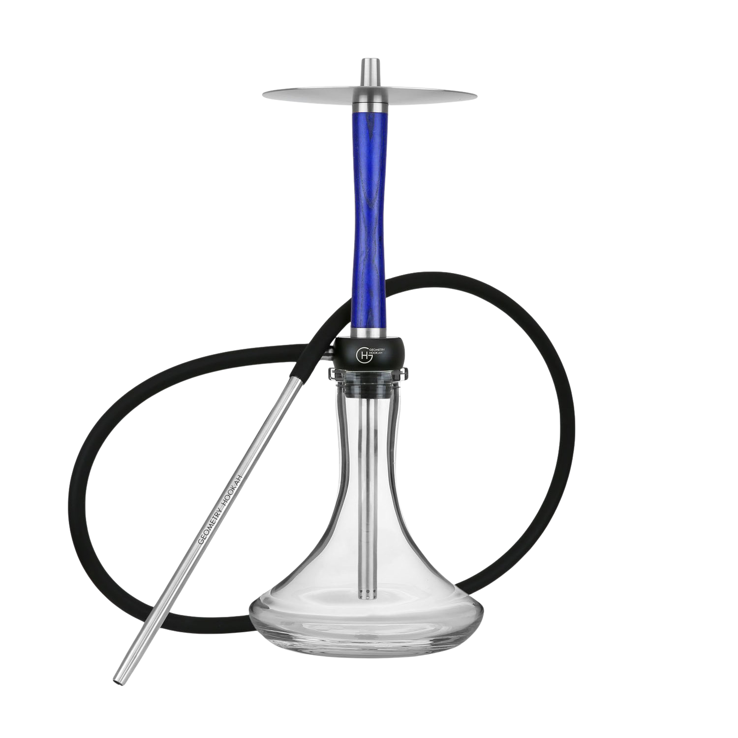 Geometry Hookah Little Bro Wood Blue Geometry Hookah Little Bro Wood Blue