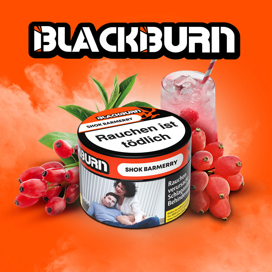 Blackburn Shok Barmerry Shisha Tabak 25g Blackburn Shok Barmerry Shisha Tabak 25g