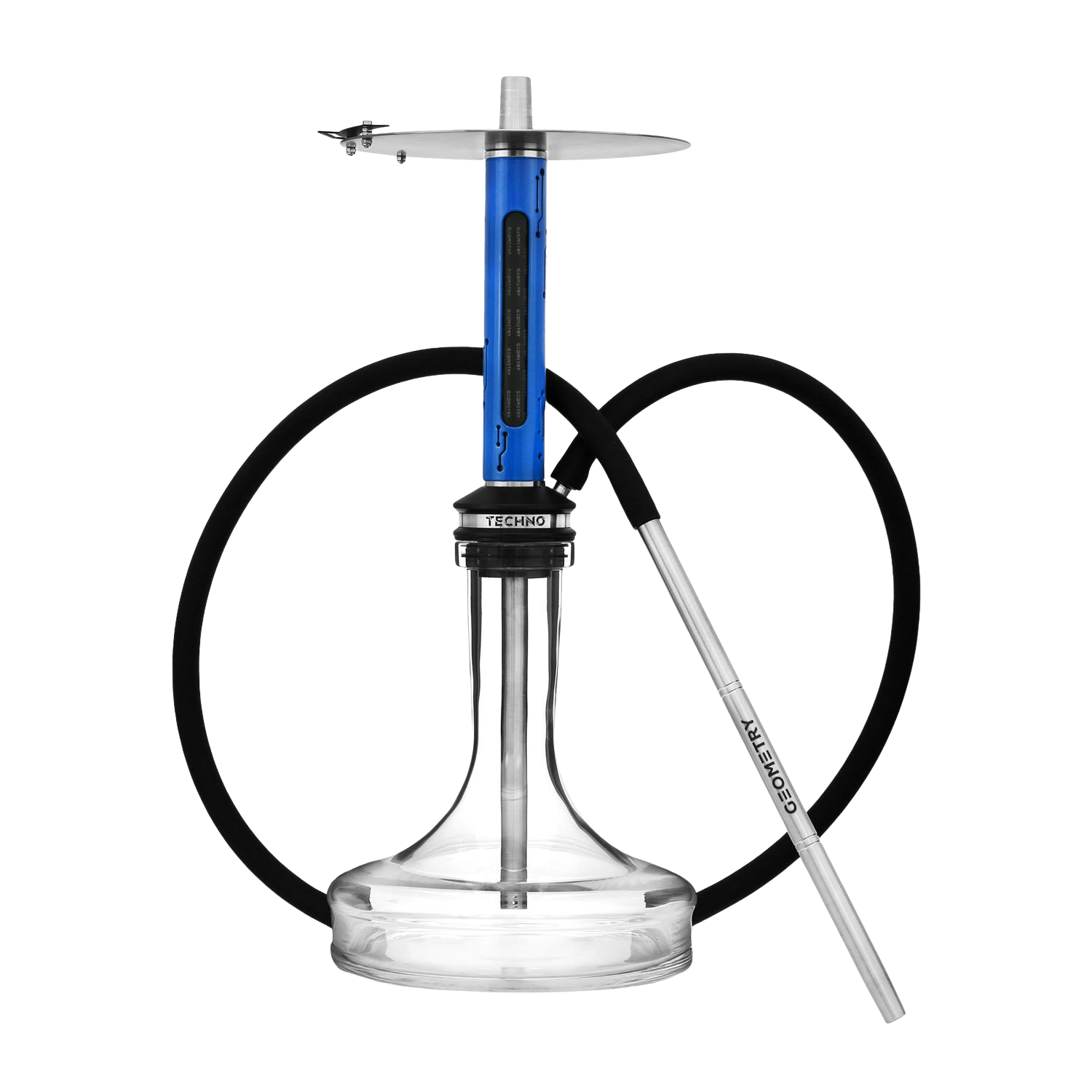 Geometry Hookah Techno Blue