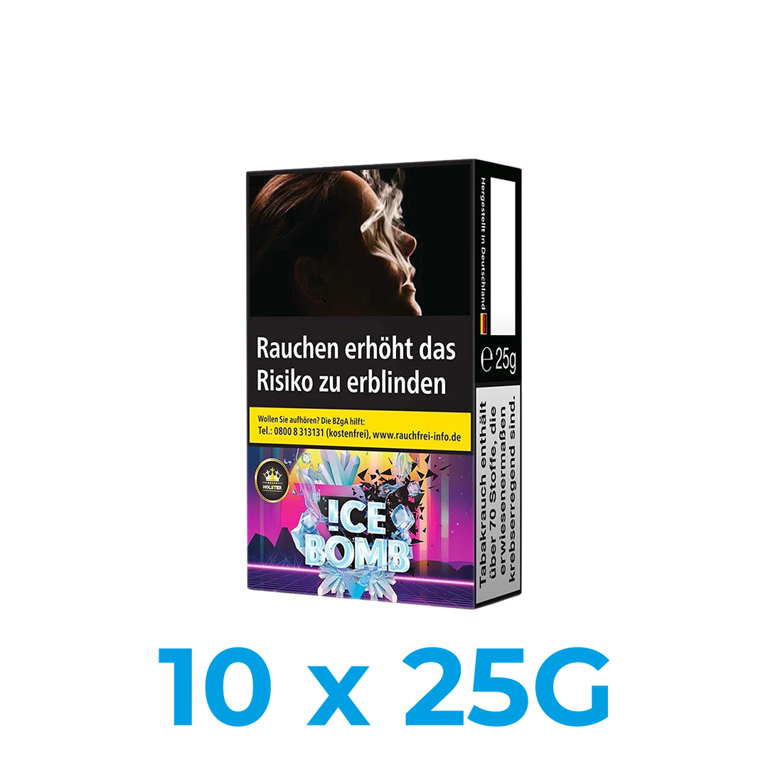 Holster Ice Bomb 250g Shisha Tabak (10x25g) Holster Ice Bomb 250g Shisha Tabak (10x25g)