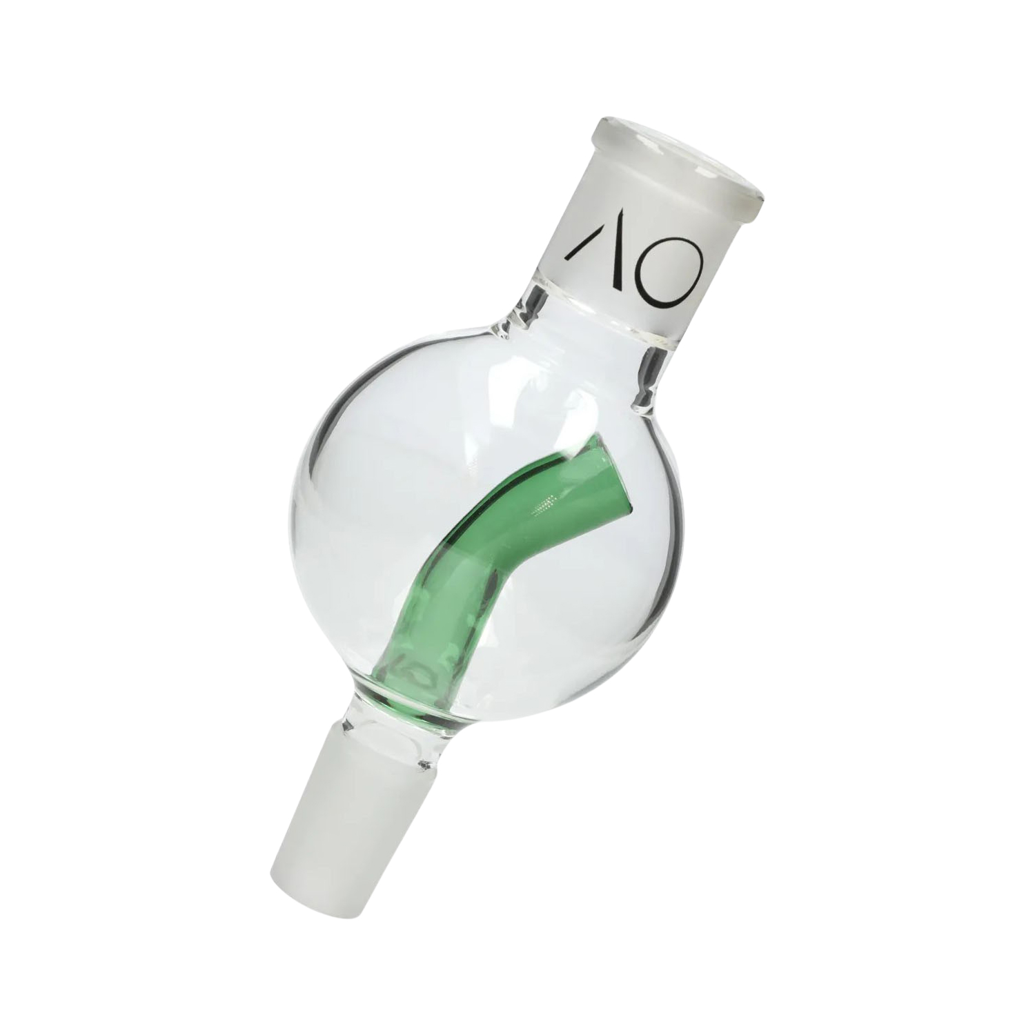 AO Glas Molassefänger 18/8 Kugel 75mm Stem Green AO Glas Molassefänger 18/8 Kugel 75mm Stem Green