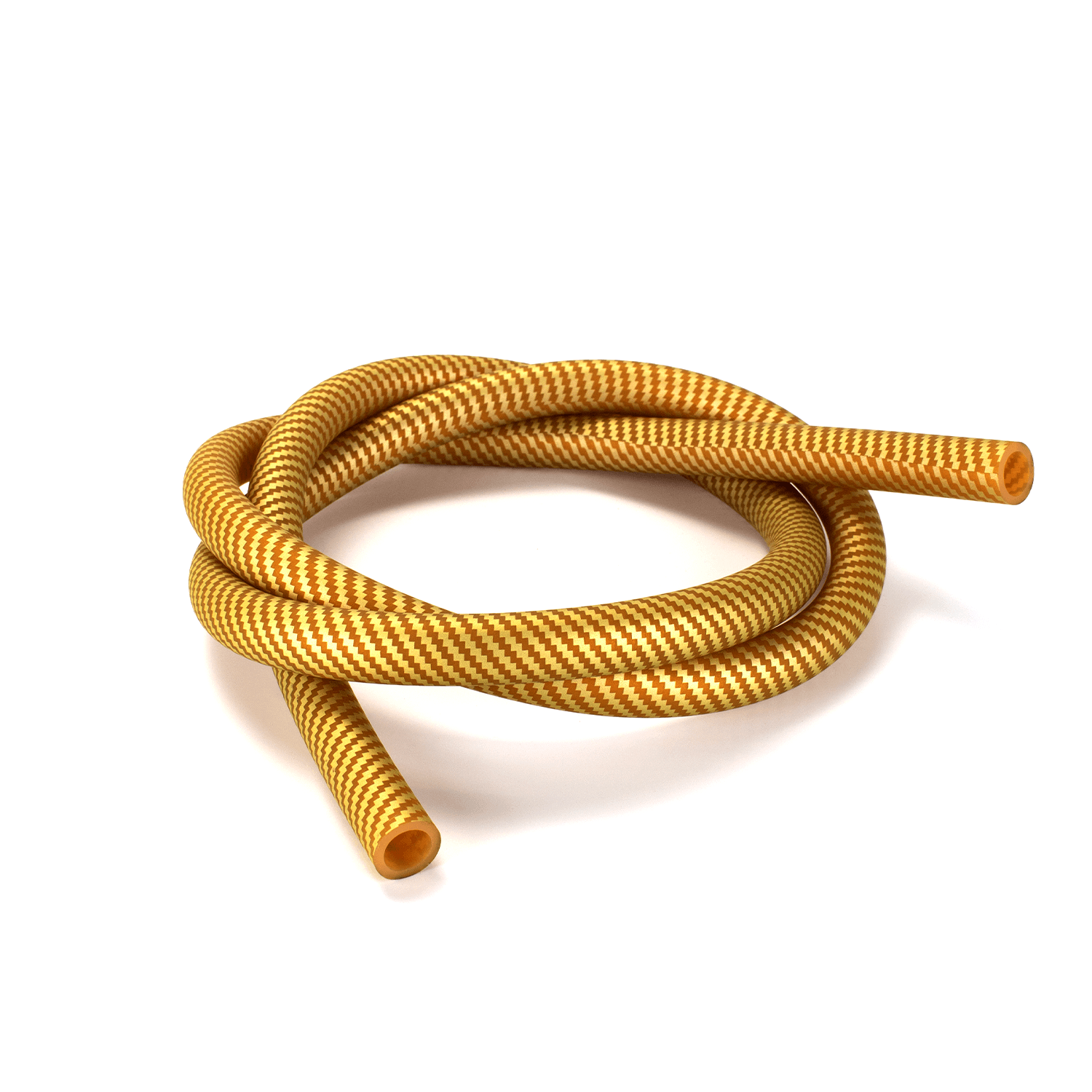 Shopbild Shisha Silikonschlauch Carbon-Style Gold - Soft Touch 1,5m