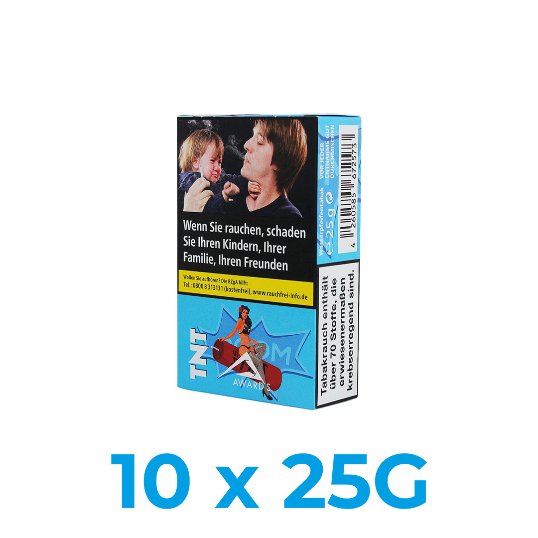 O\'s TNT 250g Shisha Tabak (10x25g) O's TNT 250g Shisha Tabak (10x25g)