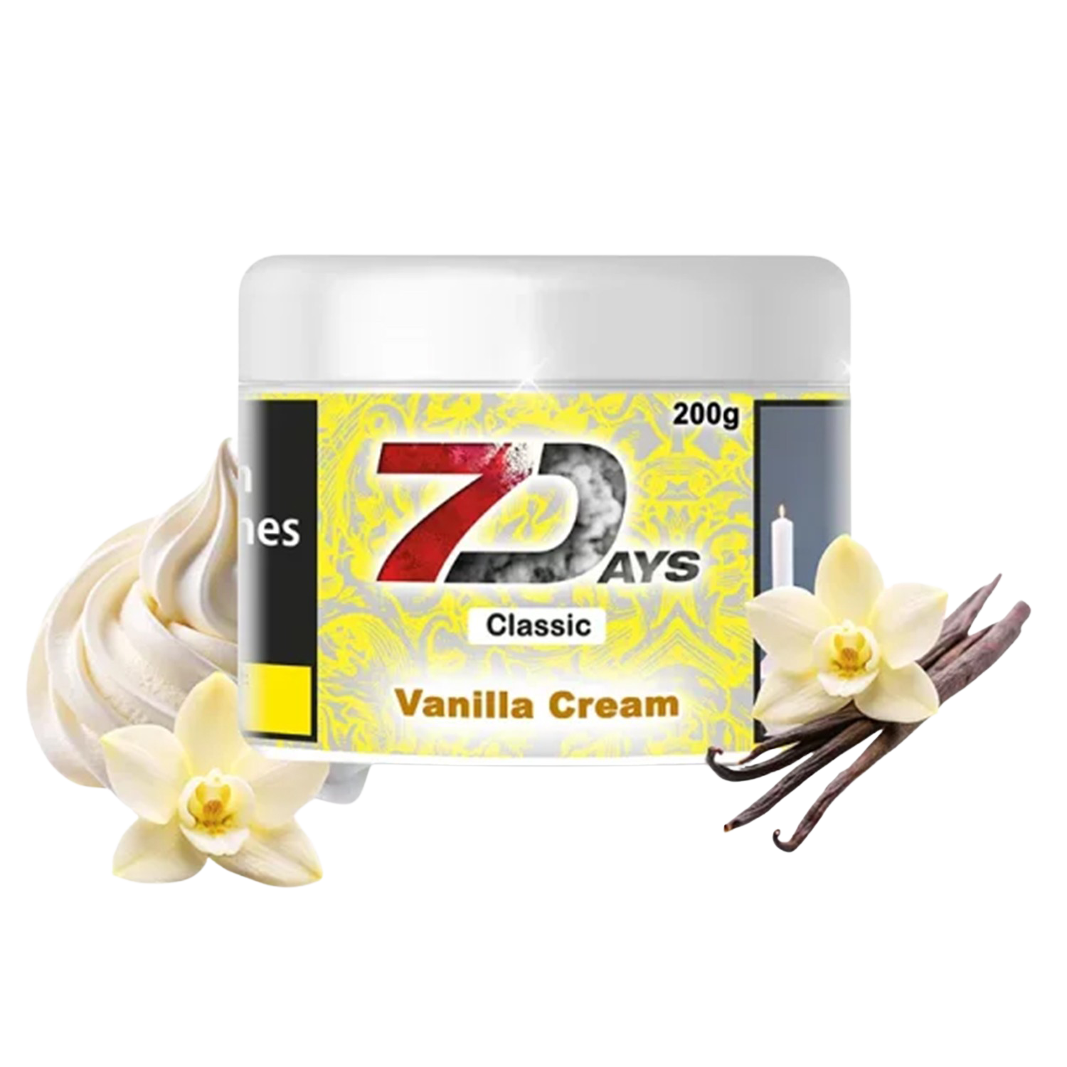 7Days Vanilla Cream 200g Shisha Tabak