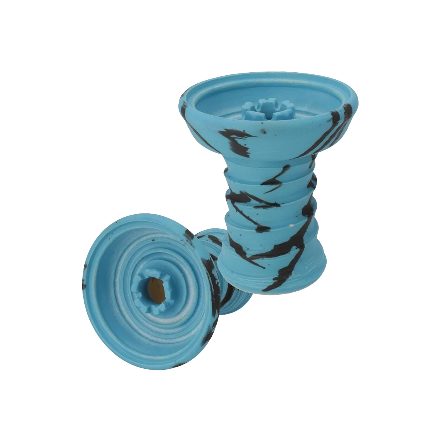 Stone Hookah StoneFit Striped Light Blue Matte Tabakkopf Stone Hookah StoneFit Striped Light Blue Matte Tabakkopf