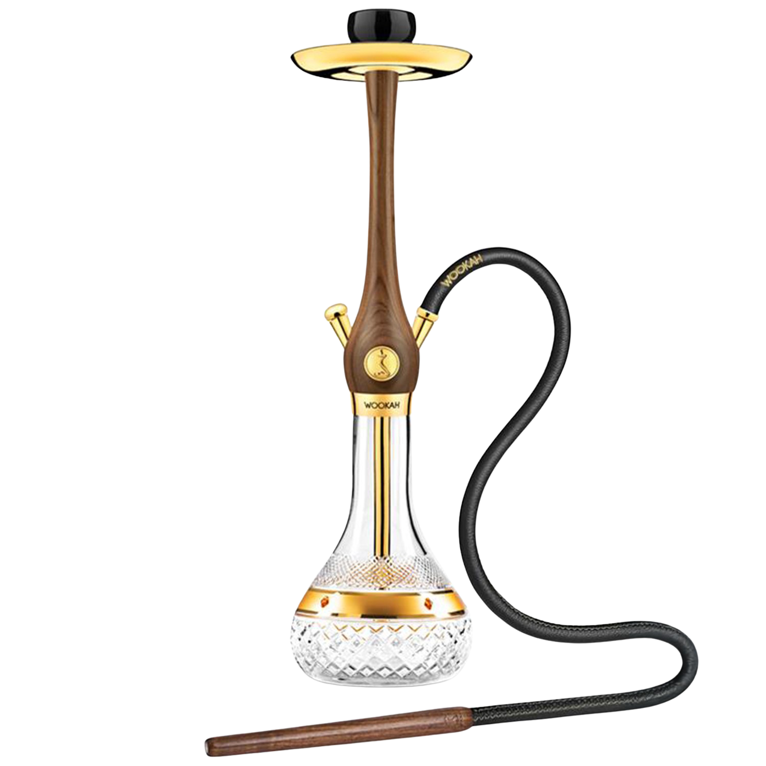 Wookah - 24k Gold Walnut / Amber Gold Shisha Wookah - 24k Gold Walnut / Amber Gold Shisha