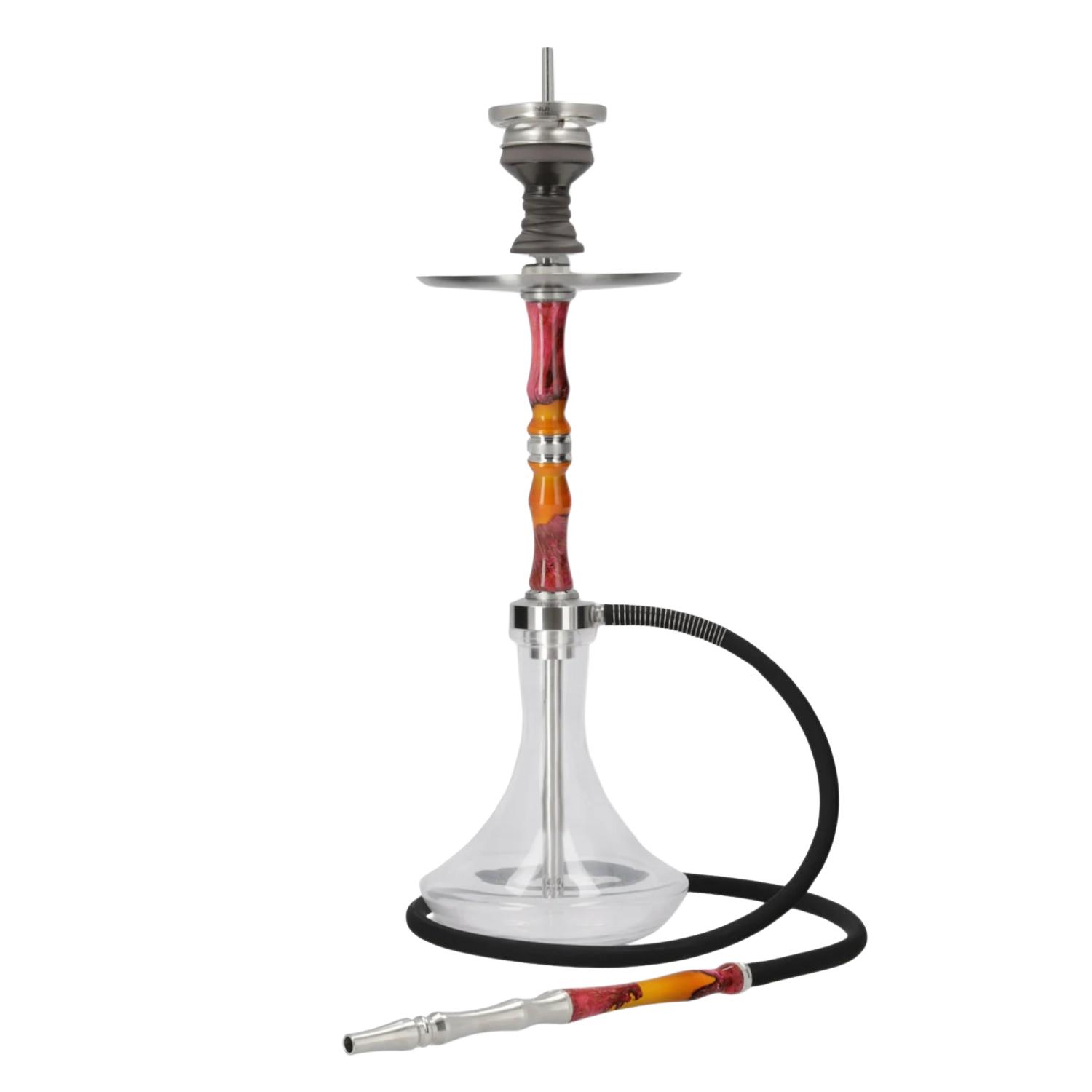 INVI Recursion Clear Edelstahl Orange-Pink Shisha