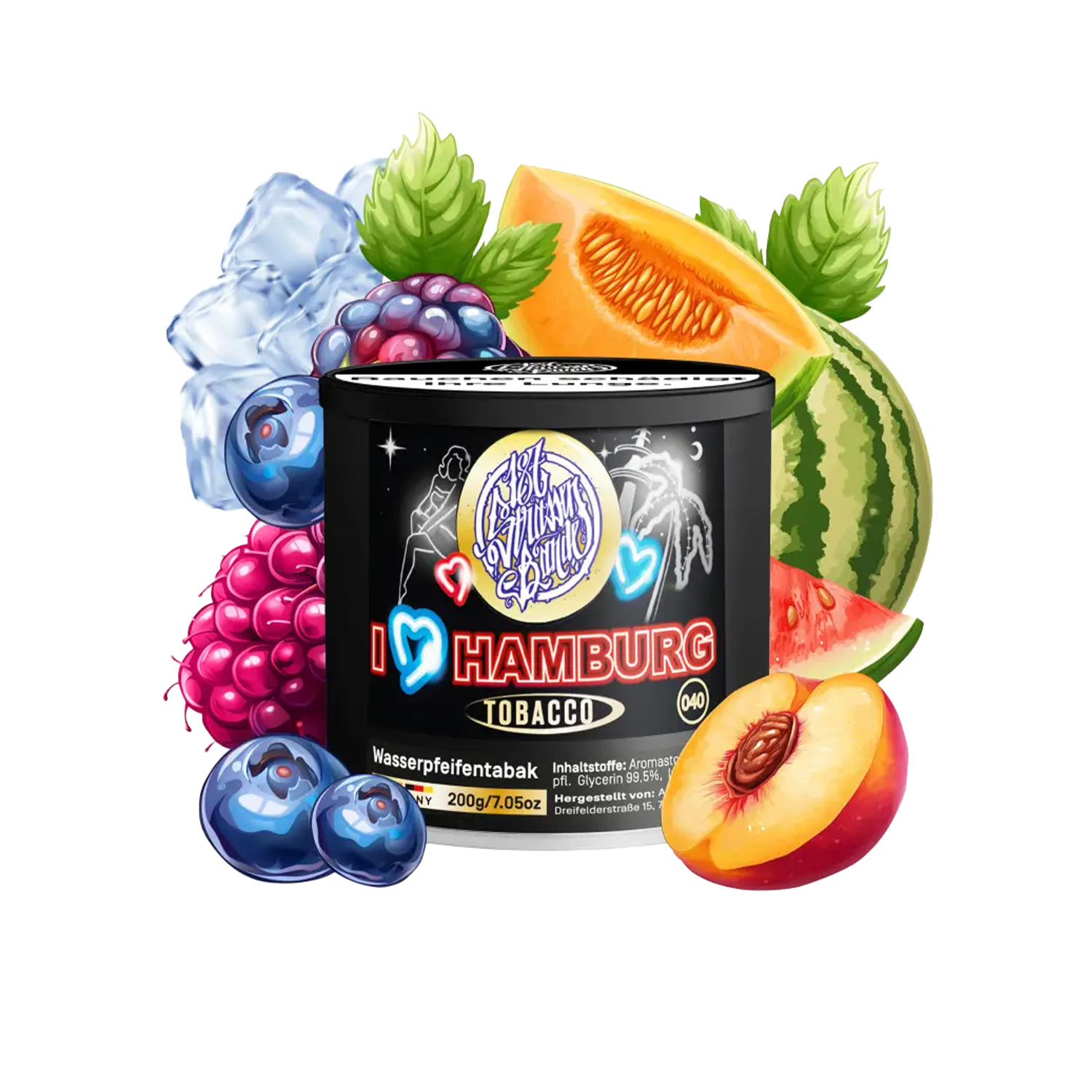 187 Strassenbande I Love Hamburg 200g Shisha Tabak 187 Strassenbande I Love Hamburg 200g Shisha Tabak