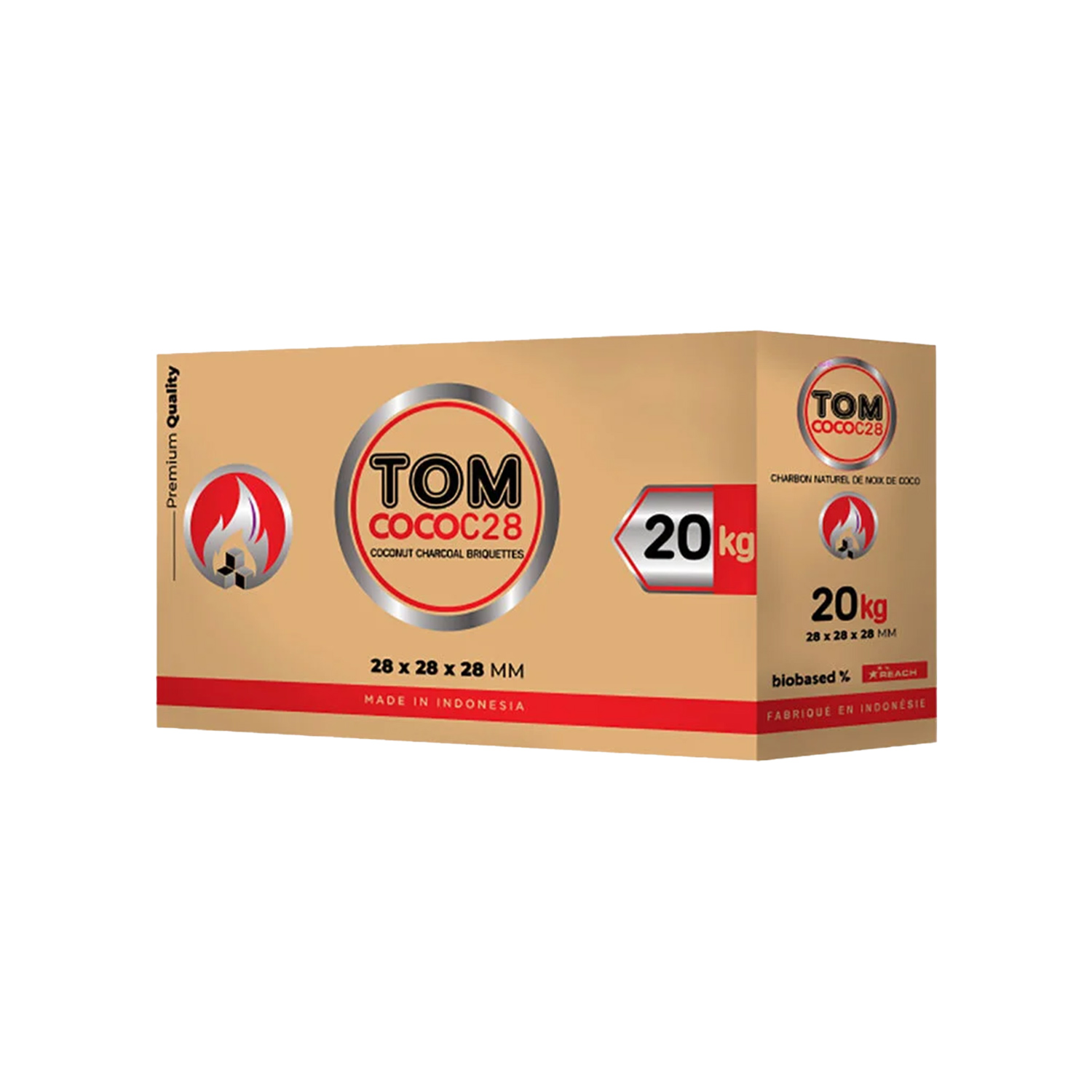 TOM COCO Gold Shisha Kohle C28 20kg TOM COCO Gold Shisha Kohle C28 20kg