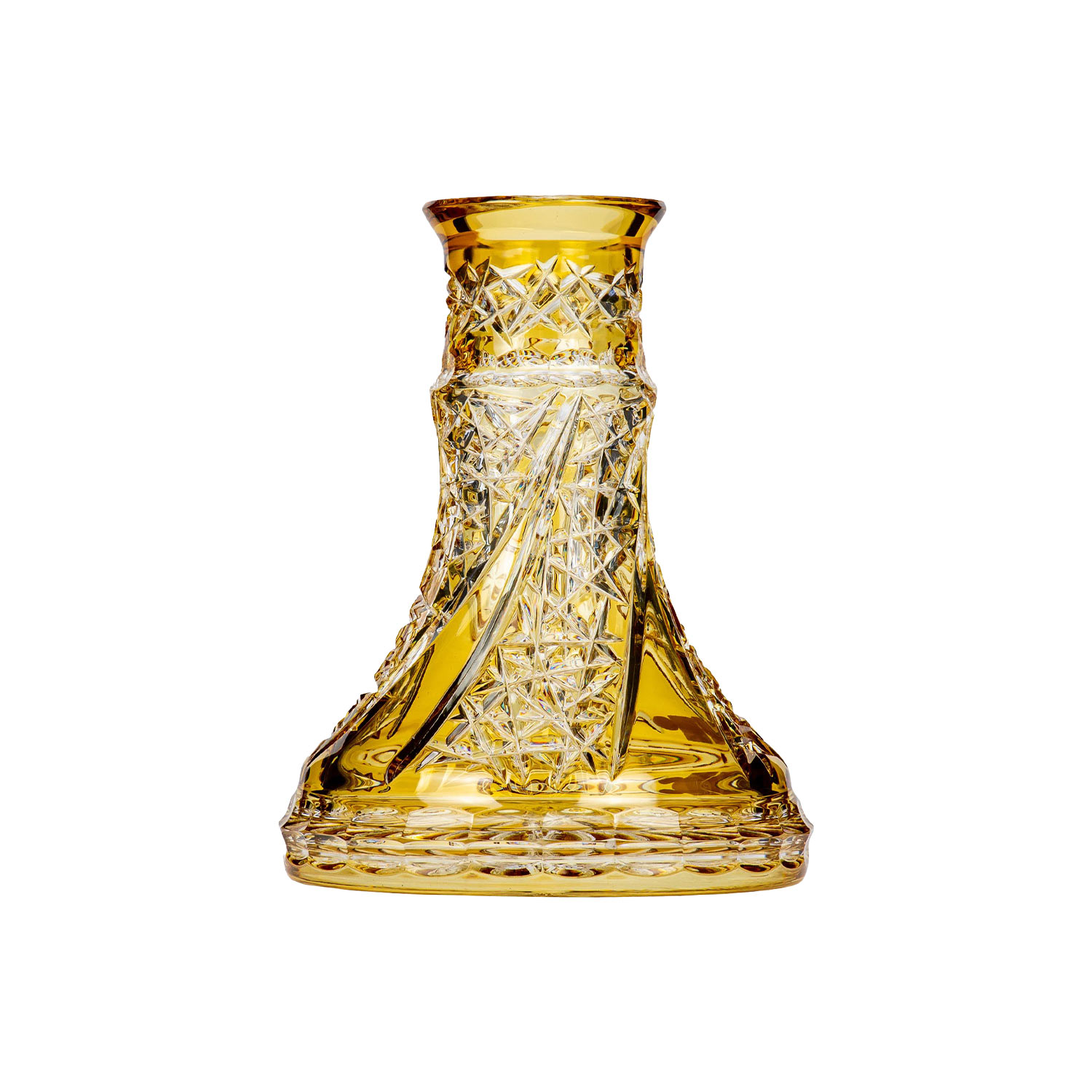 Caesar Crystal Fan Cut Small - Yellow - Moze Exclusive Steck-Bowl Caesar Crystal Fan Cut Small - Yellow - Moze Exclusive Steck-Bowl