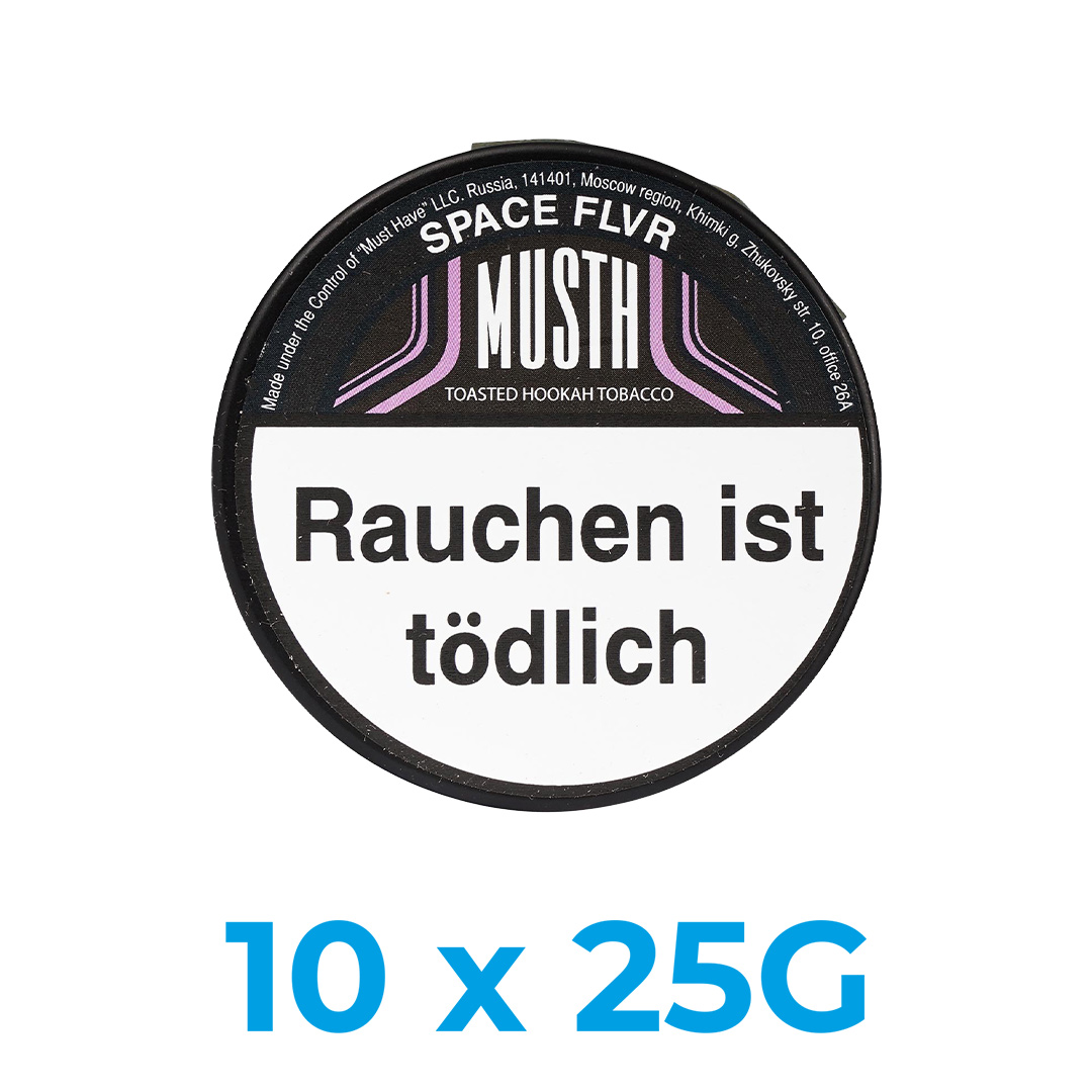 Must H Space Flvr 250g Shisha Tabak (10x25g)