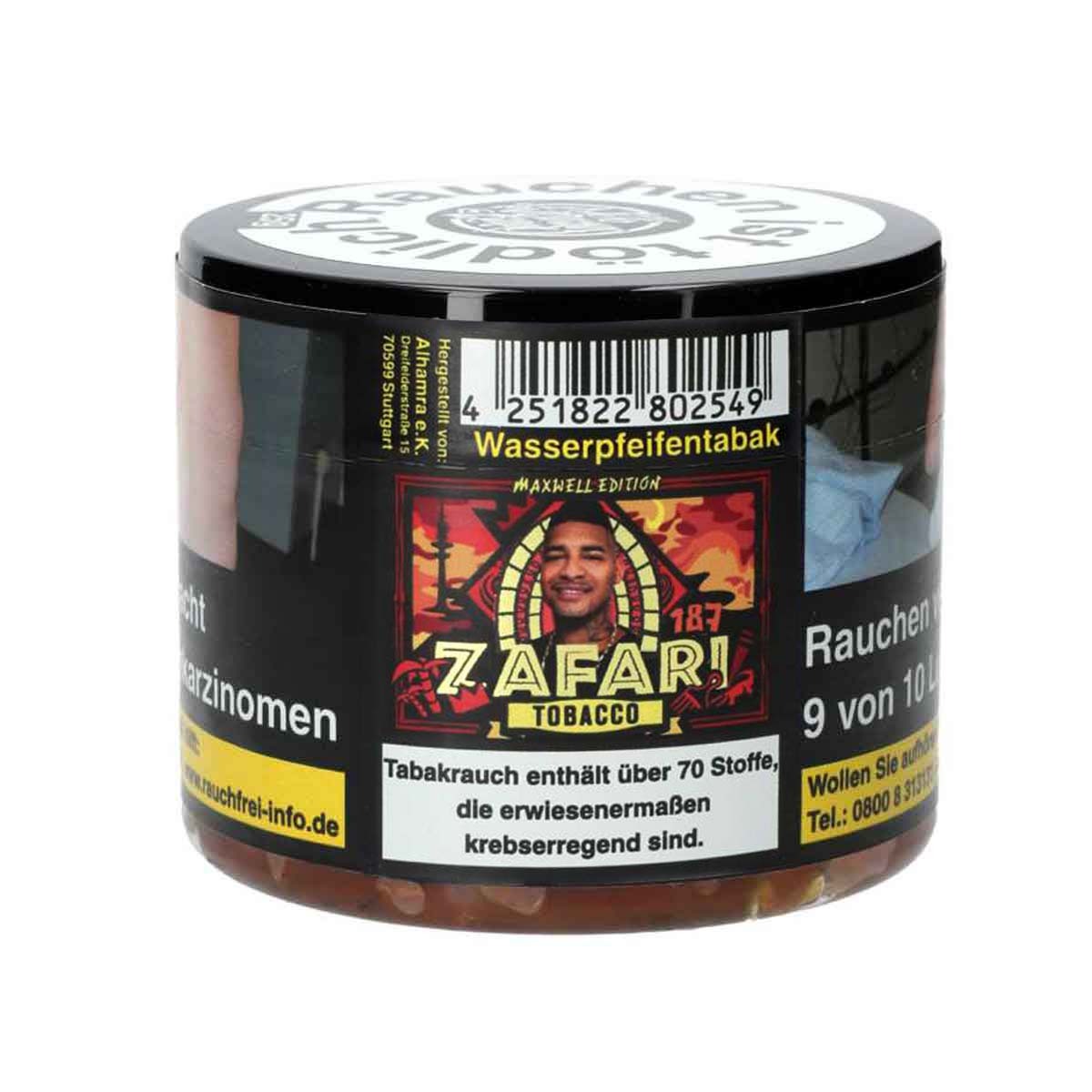 187 Zafari 25g Shisha Tabak 187 Zafari 25g Shisha Tabak