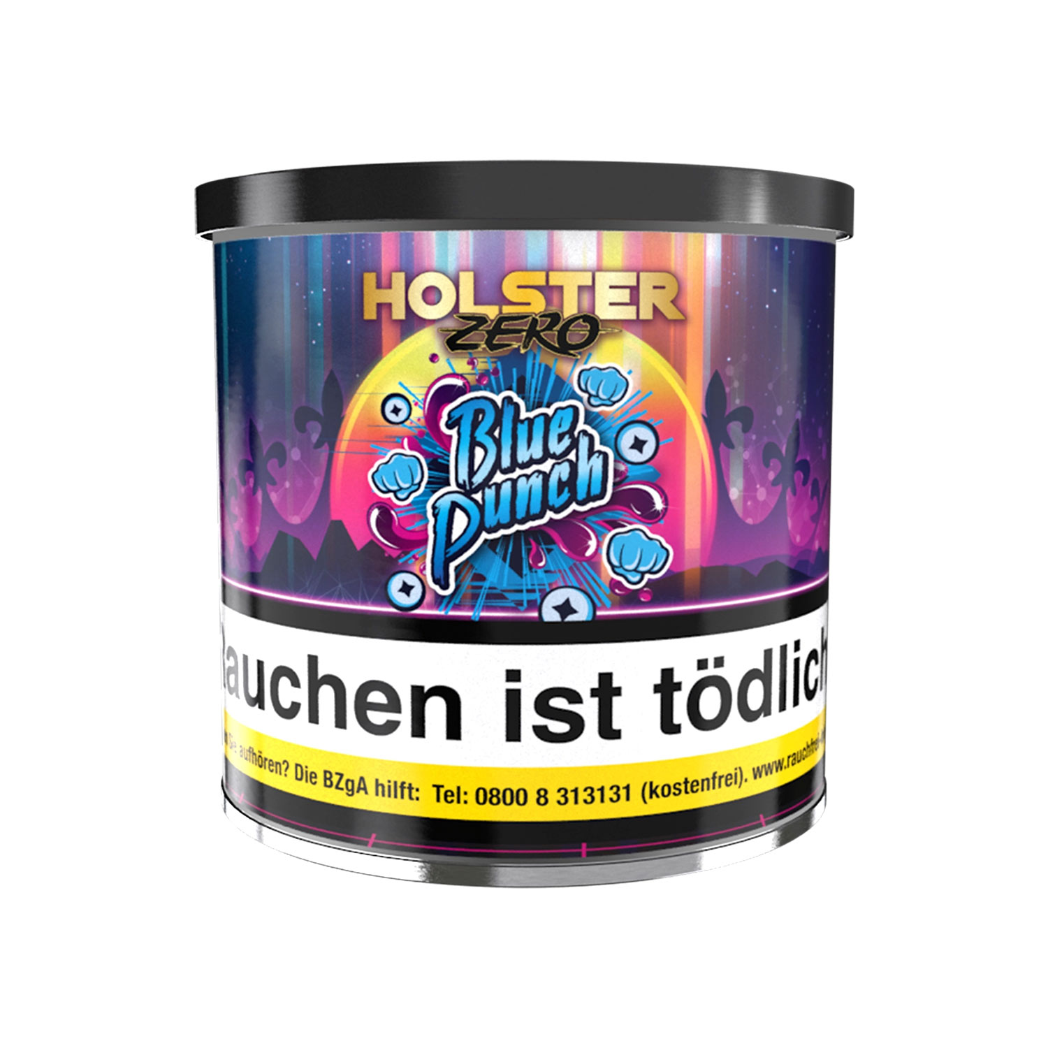 Holster Zero Dry Base mit Aroma - Blue Punch - 75 g Holster Zero Blue Punch Pfeifentabak 75g