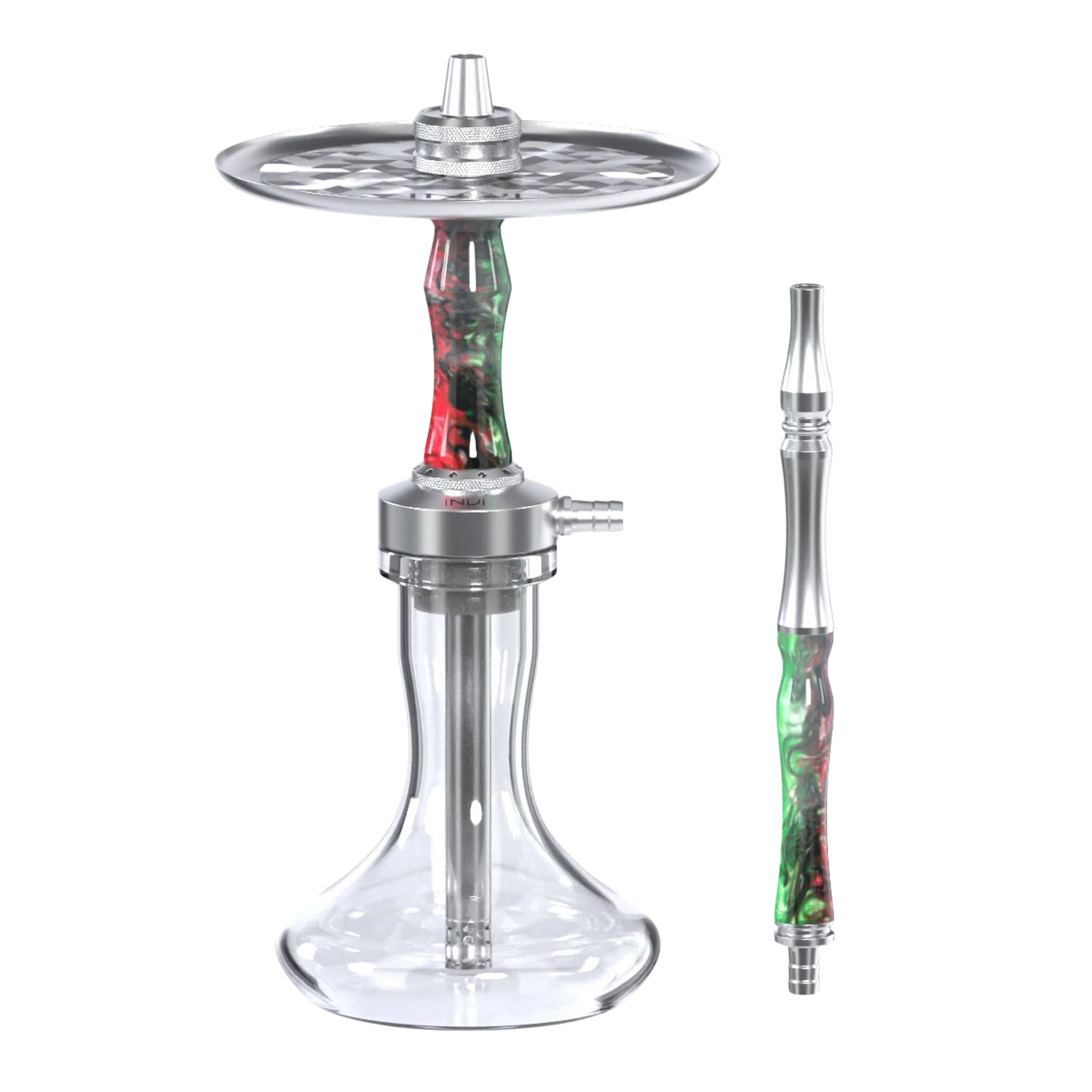 INVI Vertex Edelstahl Grün-Rot Shisha INVI Vertex Edelstahl Grün-Rot Shisha