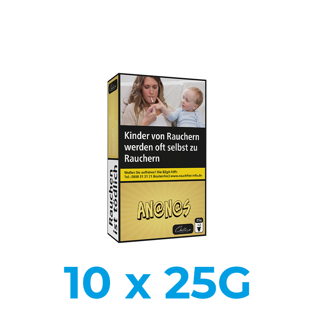 Chillma An@N@s 250g Shisha Tabak (10x25g) Chillma An@N@s 250g Shisha Tabak (10x25g)