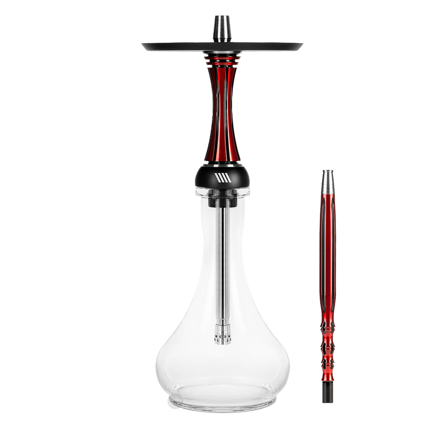 ALPHA Hookah Model X REVERSE Red Black ALPHA Hookah Model X REVERSE Red Black