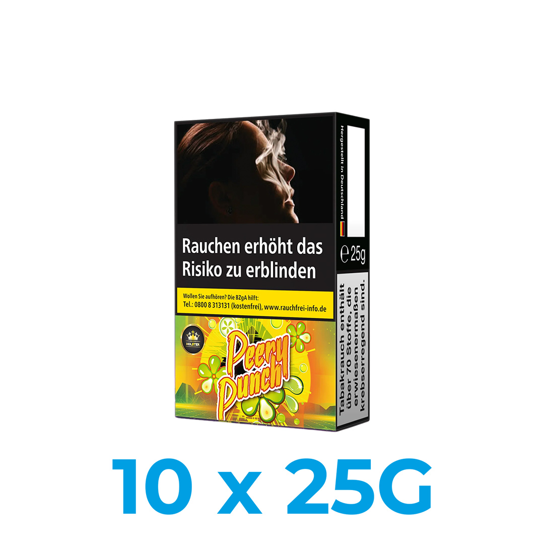 Holster Peery Punch 250g Shisha Tabak (10x25g) Holster Peery Punch 250g Shisha Tabak (10x25g)