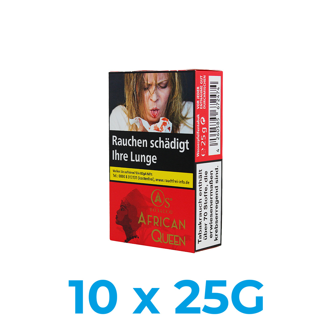 O\'s African Queen 250g Shisha Tabak (10x25g) O's African Queen 250g Shisha Tabak (10x25g)