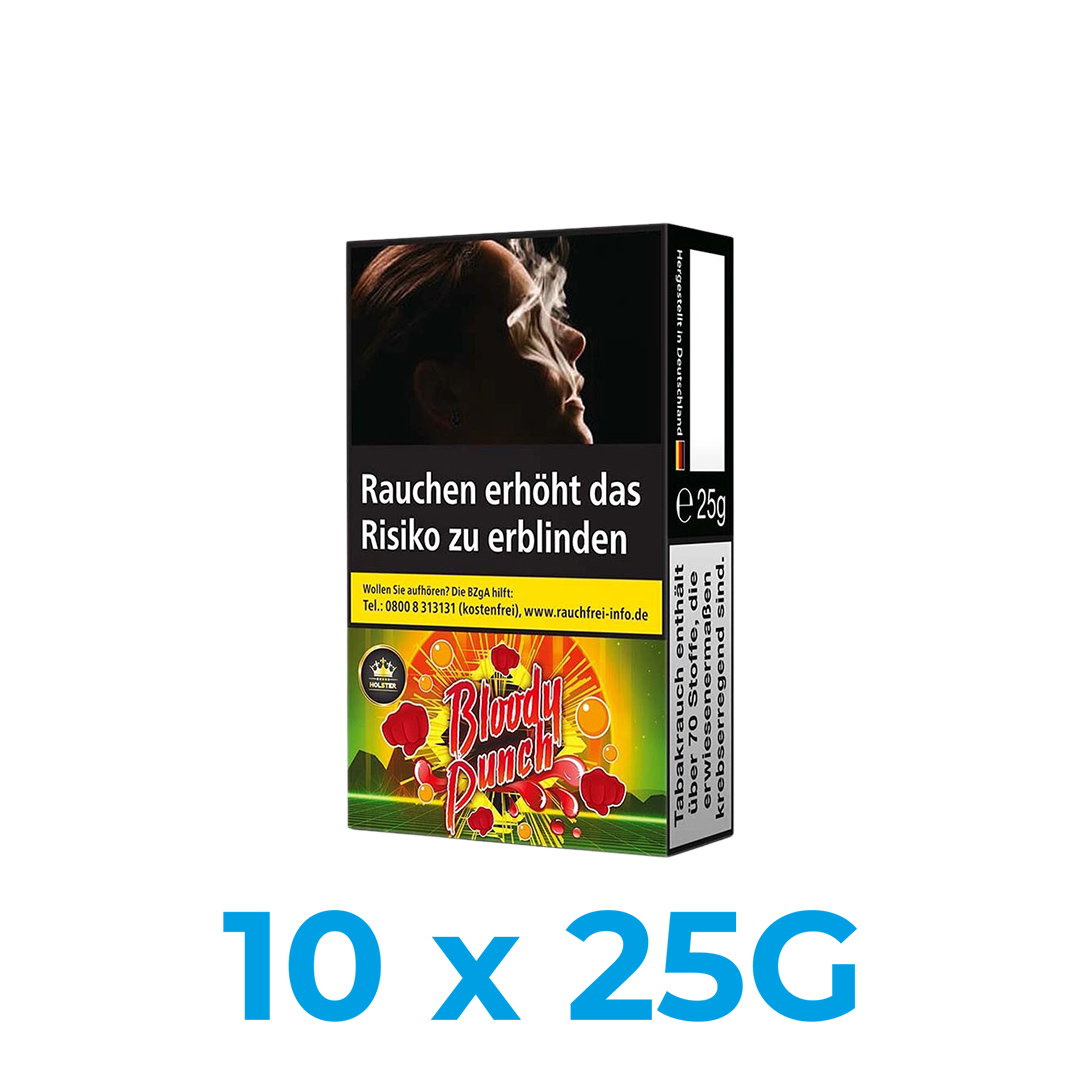 Holster Bloody Punch 250g Shisha Tabak (10x25g) Holster Bloody Punch 250g Shisha Tabak (10x25g)