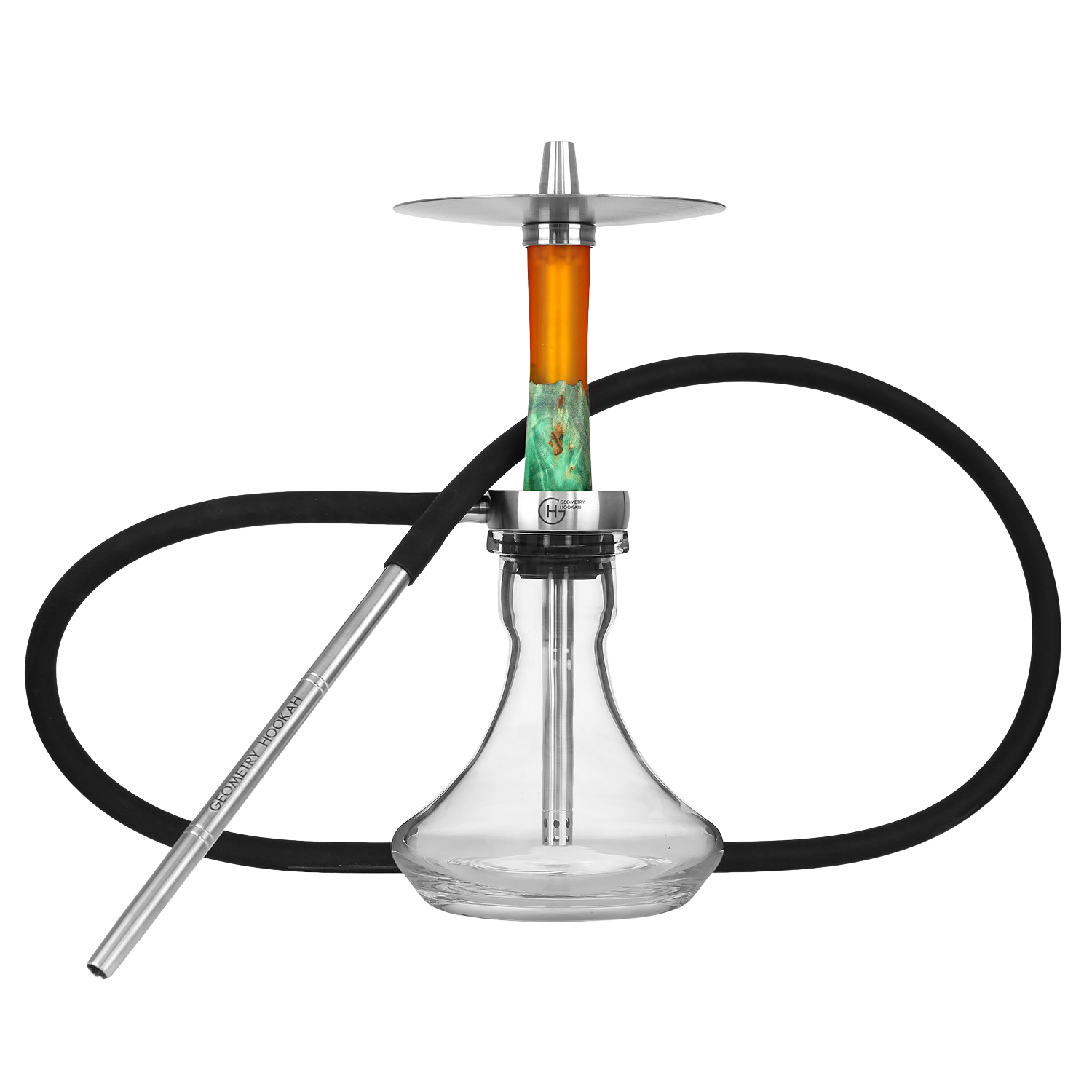 Geometry Hookah Mini Bro Epox Green Nugget Geometry Hookah Mini Bro Epox Green Nugget