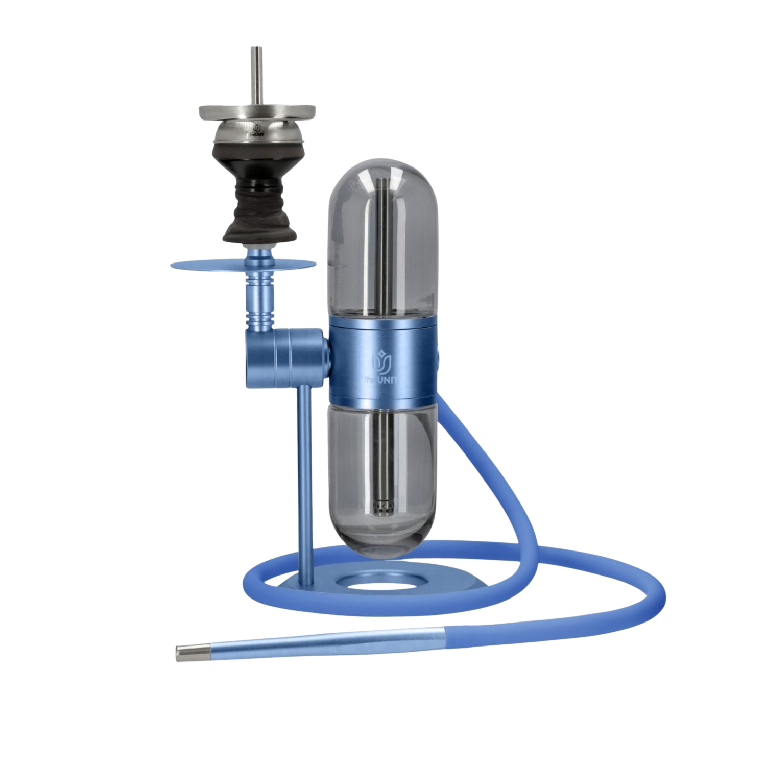 theUnit Sphere Aluminium Shisha Shiny Grau - Blau theUnit Sphere Aluminium Shisha Shiny Grau - Blau