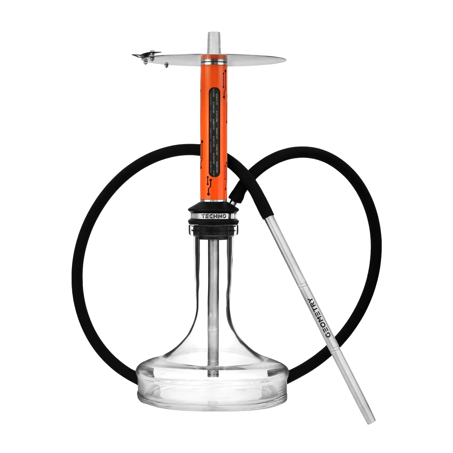 Geometry Hookah Techno Orange