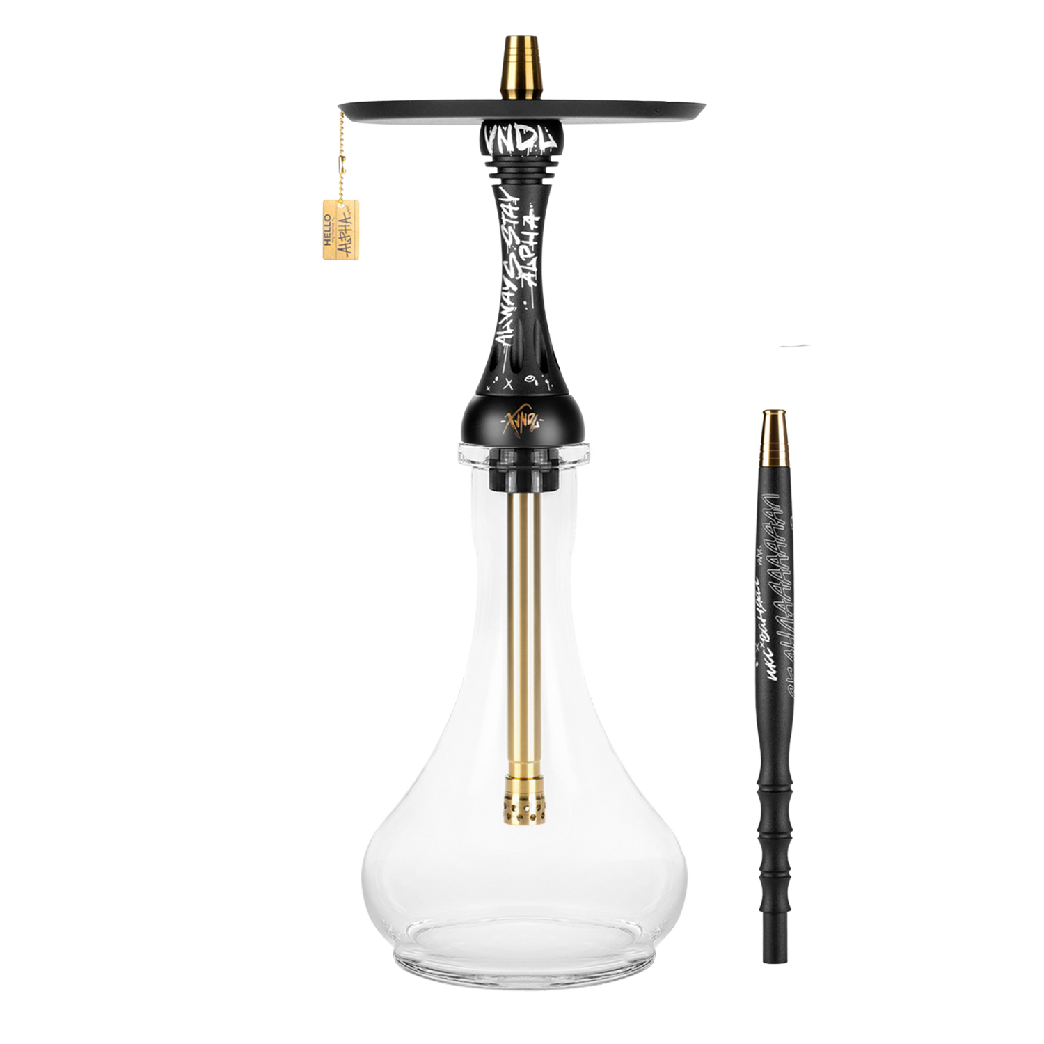 Alpha Hookah Model Х VNDL Jet Black Alpha Hookah Model Х VNDL Jet Black