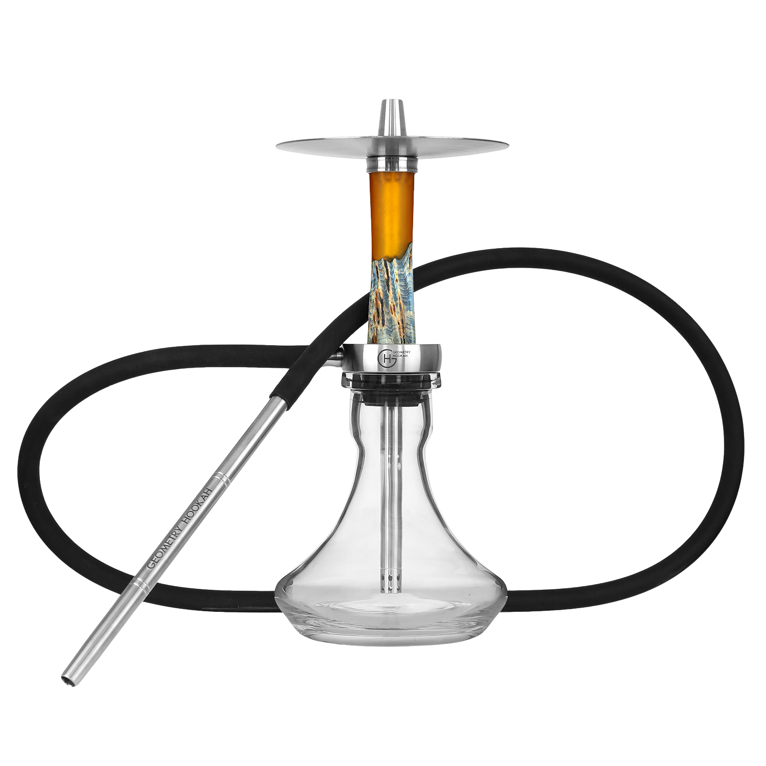 Geometry Hookah Mini Bro Epox Blue Nugget Geometry Hookah Mini Bro Epox Blue Nugget