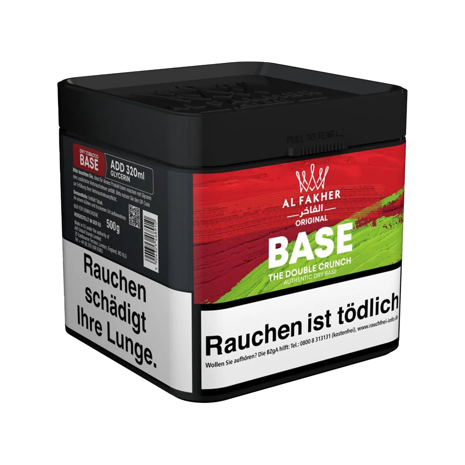 Al Fakher Tabak Base 500g - Double Crunch Al Fakher Tabak Base 500g - Double Crunch