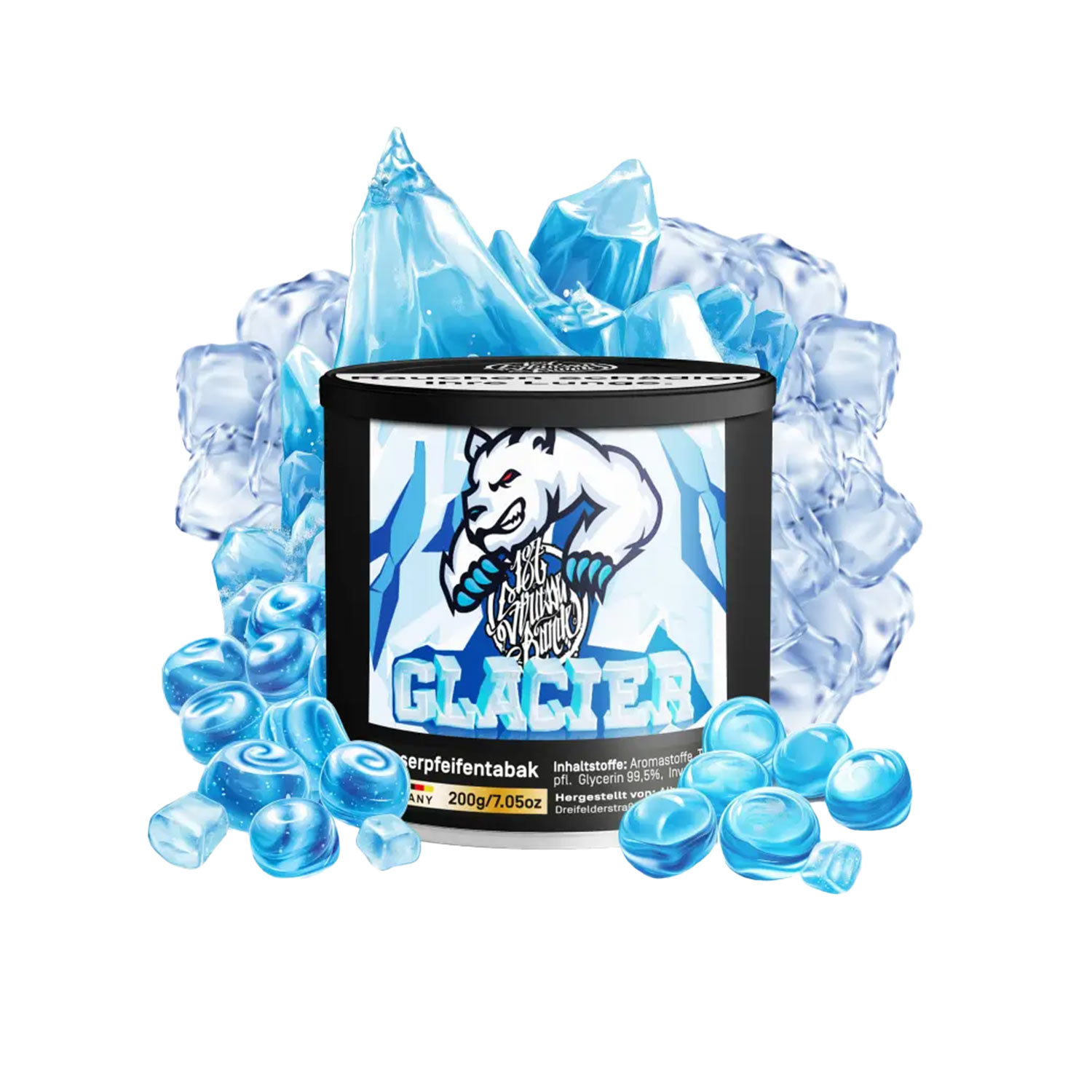 187 Strassenbande Glacier 200g Shisha Tabak 187 Strassenbande Glacier 200g Shisha Tabak