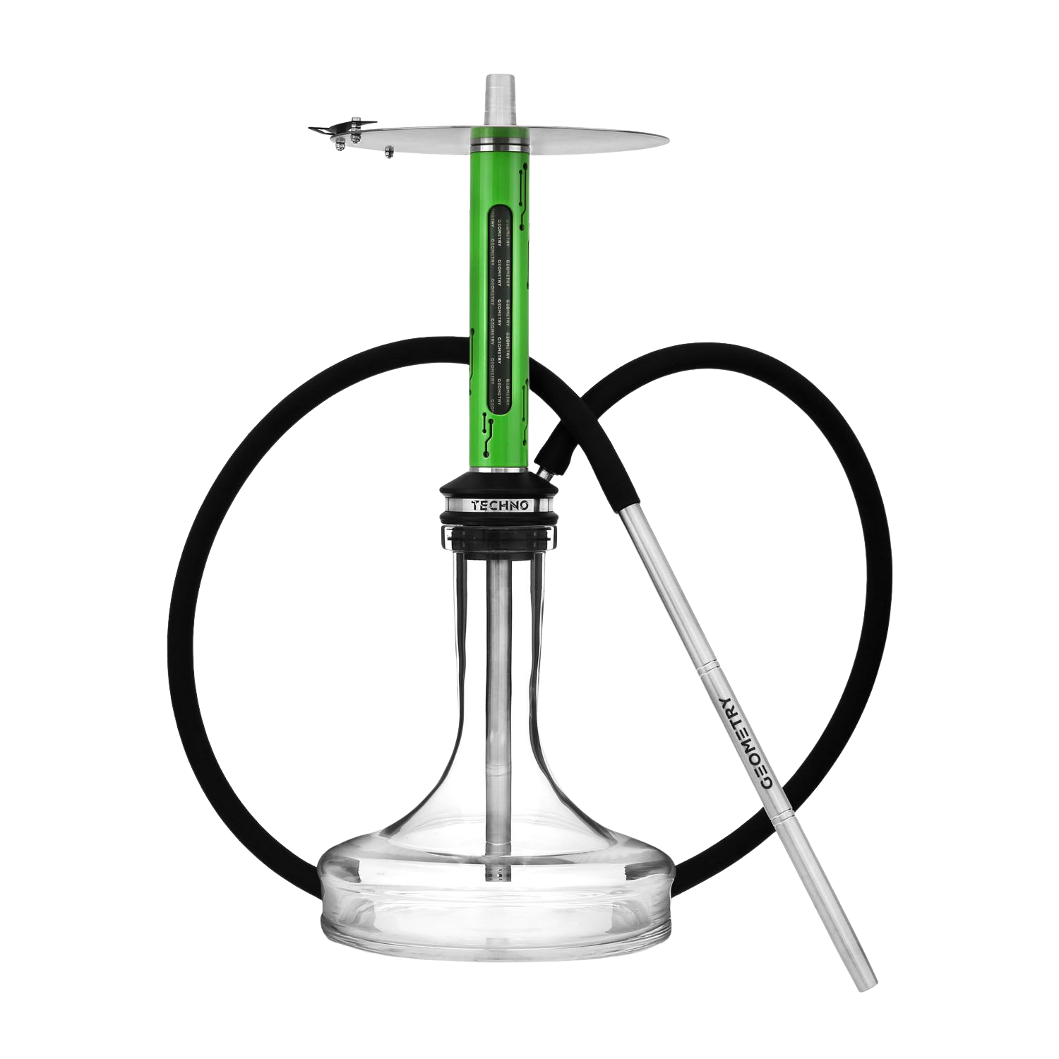 Geometry Hookah Techno Green