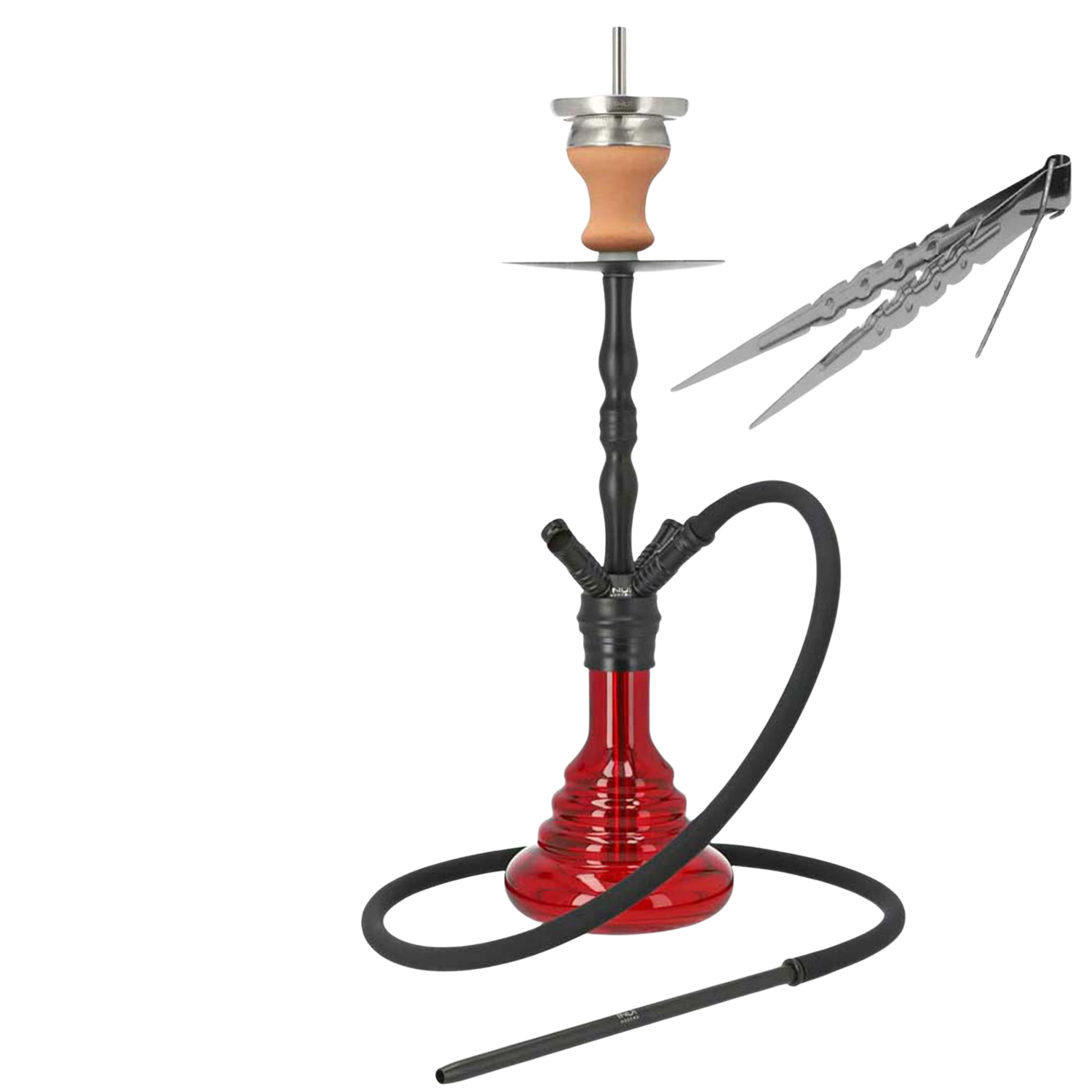 INVI Saros 500 Shiny - Schwarz-Rot Shisha Shisha