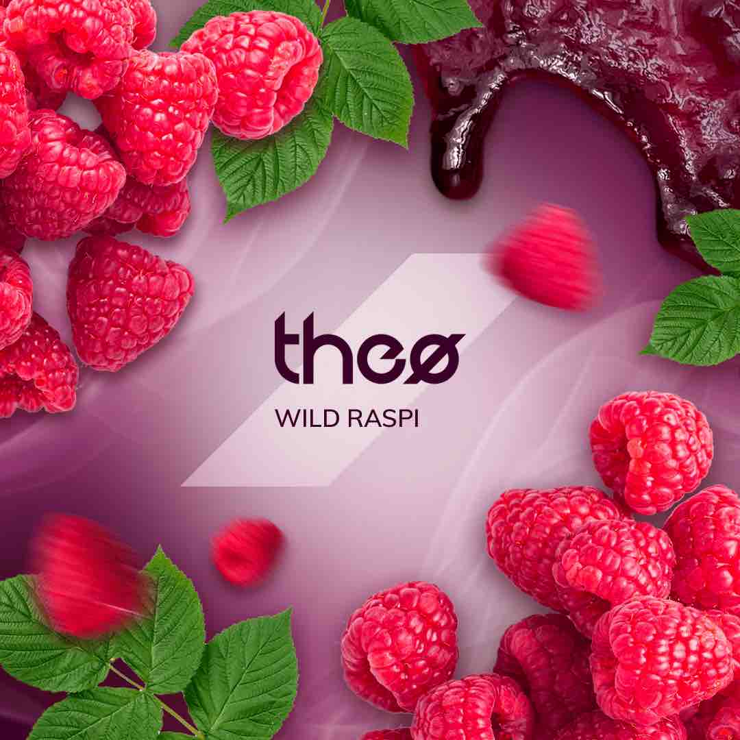 Theo Wild Raspi 20g Shisha Tabak - Beispiel Sorte Theo Wild Raspi 20g Shisha Tabak