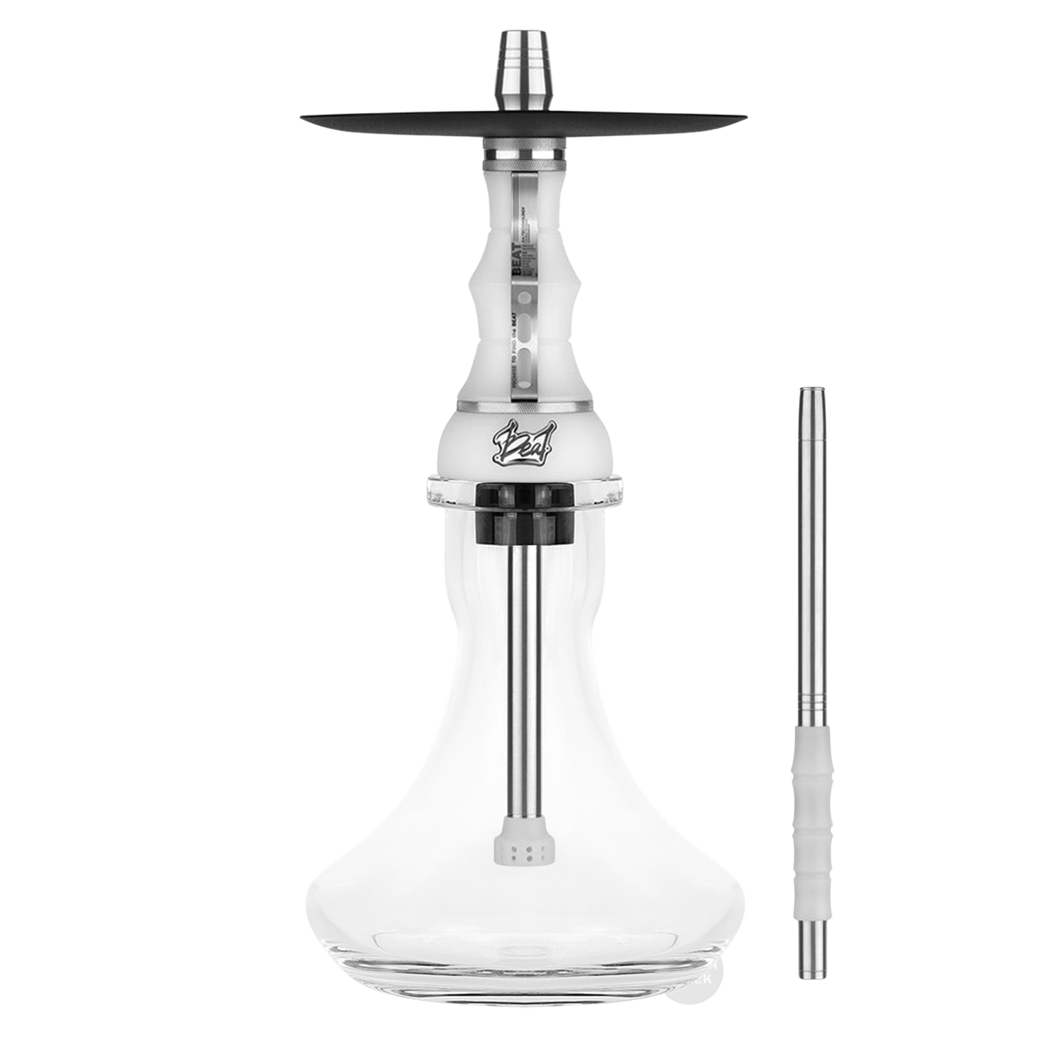 ALPHA Hookah BEAT White Silver Clear ALPHA Hookah BEAT White Silver Clear