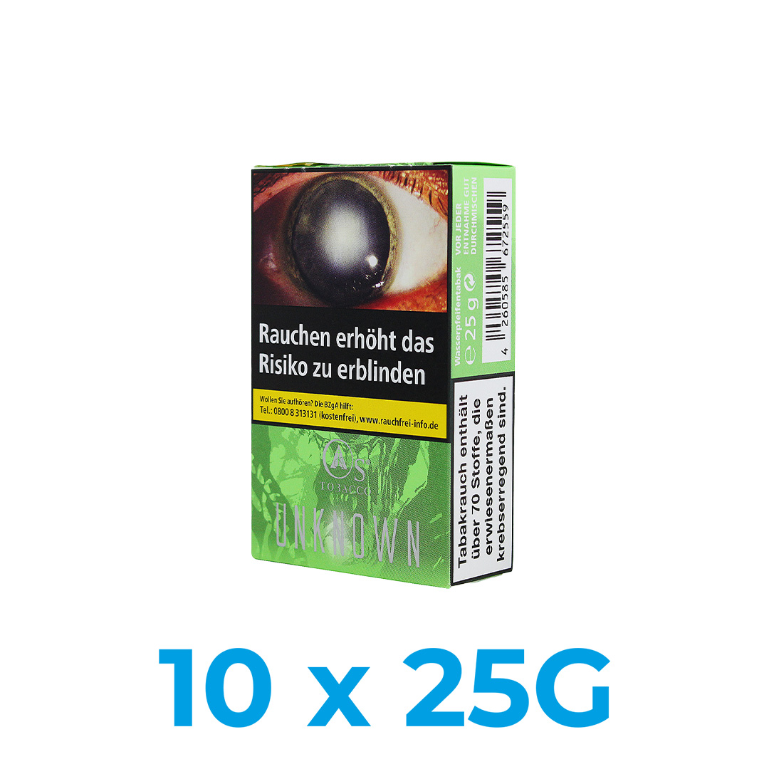 O\'s Unknown 250g Shisha Tabak (10x25g) O's Unknown 250g Shisha Tabak (10x25g)