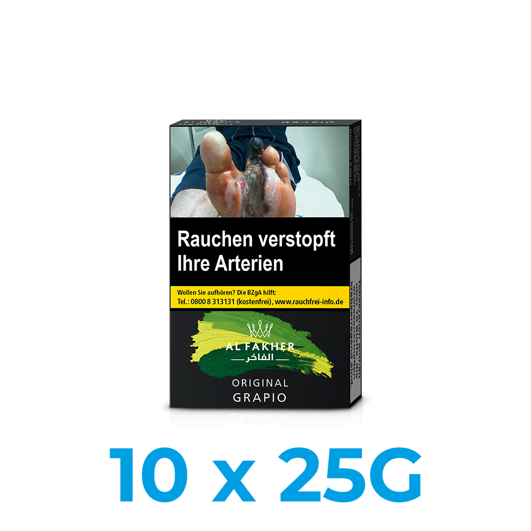 Al Fakher Grapio 250g Shisha Tabak (10x25g) Al Fakher Grapio 250g Shisha Tabak (10x25g)
