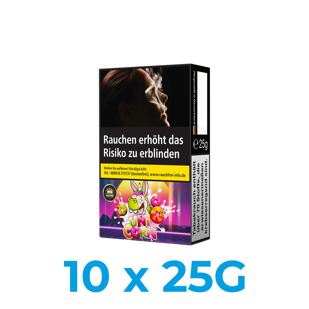 Holster Unicorn 250g Shisha Tabak (10x25g) Holster Unicorn 250g Shisha Tabak (10x25g)