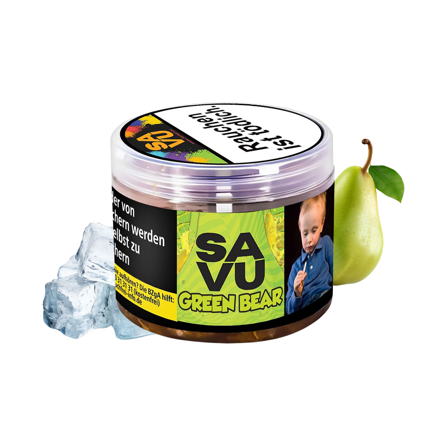 Savu Green Bear 200g Shisha Tabak Savu Green Bear 200g Shisha Tabak