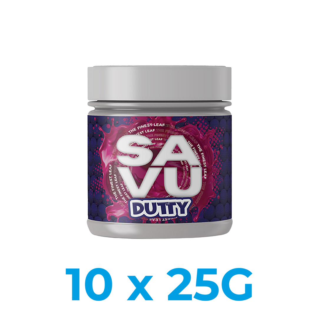 Savu DUTTY 250g Shisha Tabak (10x25g) Savu DUTTY 250g Shisha Tabak (10x25g)