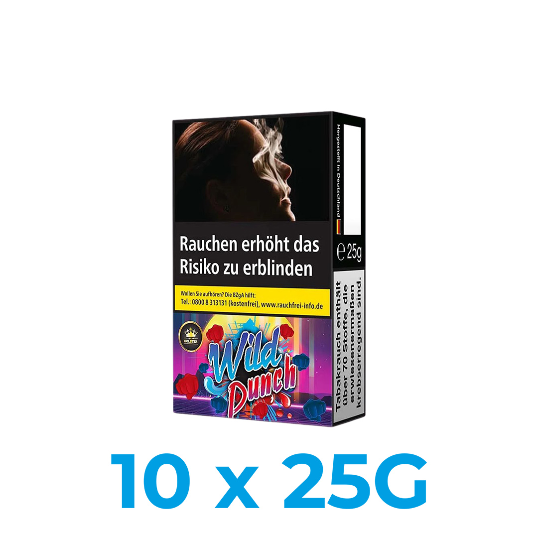 Holster Wild Punch 250g Shisha Tabak (10x25g)