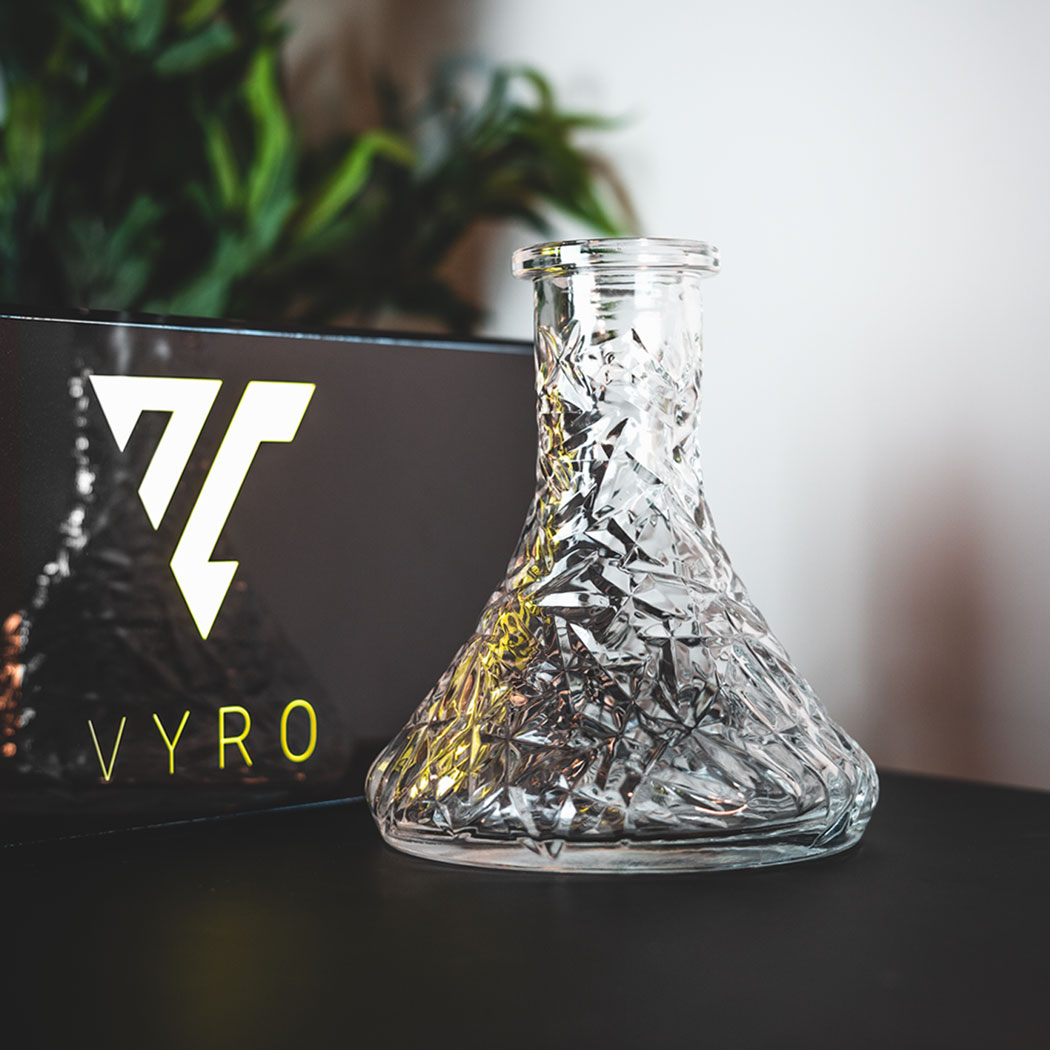 VYRO - Mini Steck-Bowl Cut Clear für deine kleine Shisha - Beispielbild VYRO - Mini Steck-Bowl Cut Clear