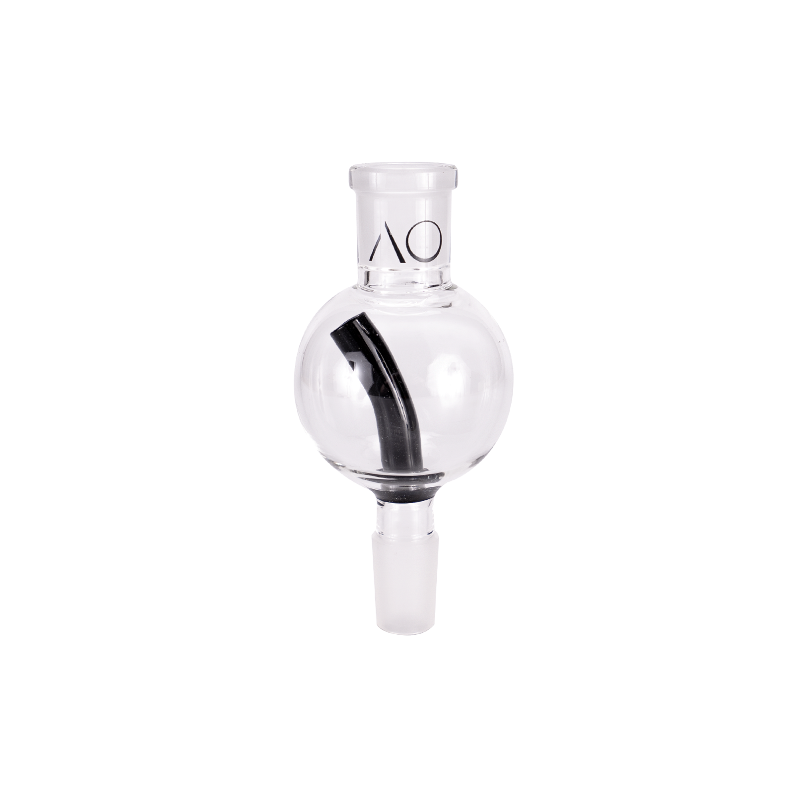 AO Glas Molassefänger 18/8 Kugel - Stem Black - 60mm Durchmesser